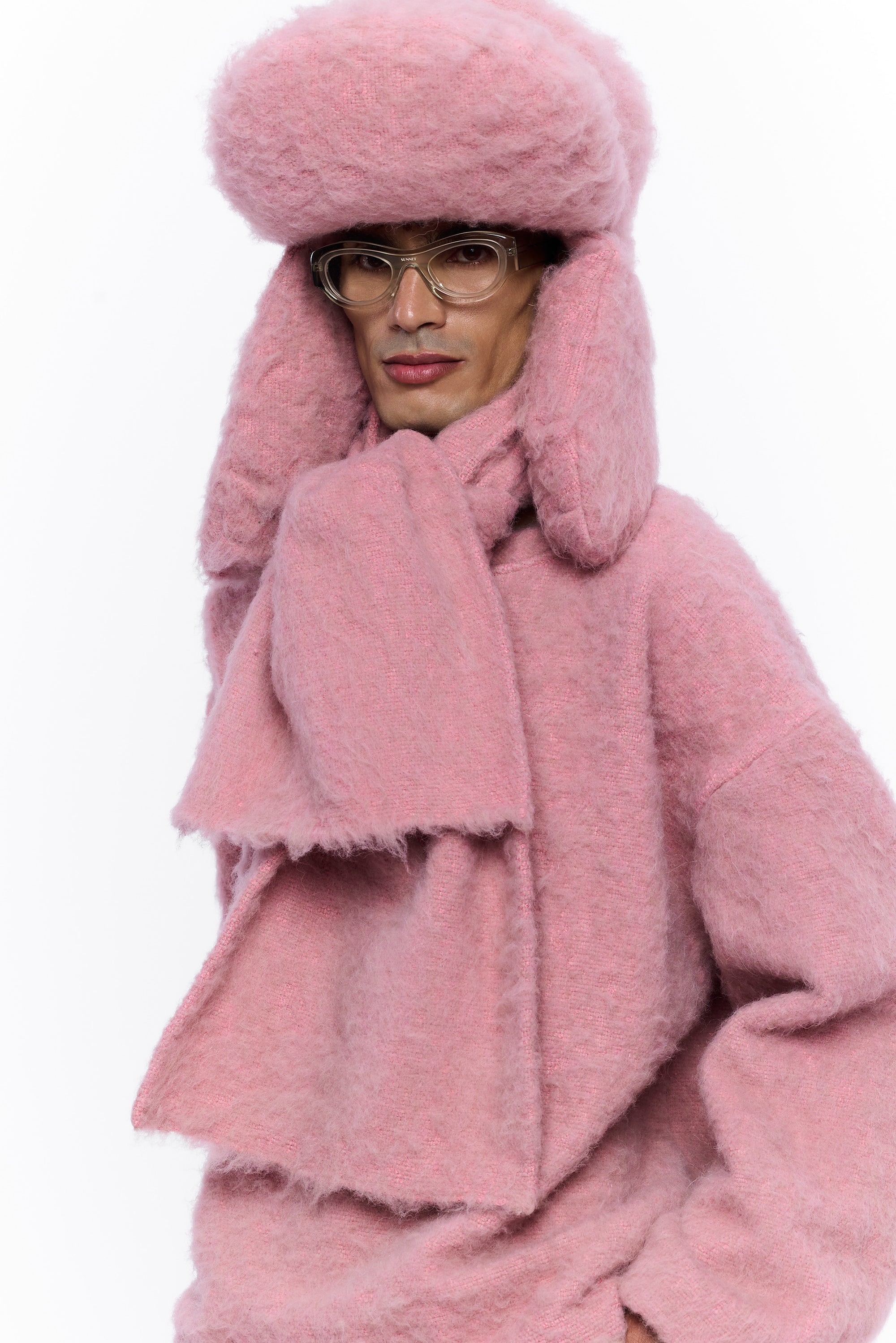 The Scarf : Vieux Rose Wool