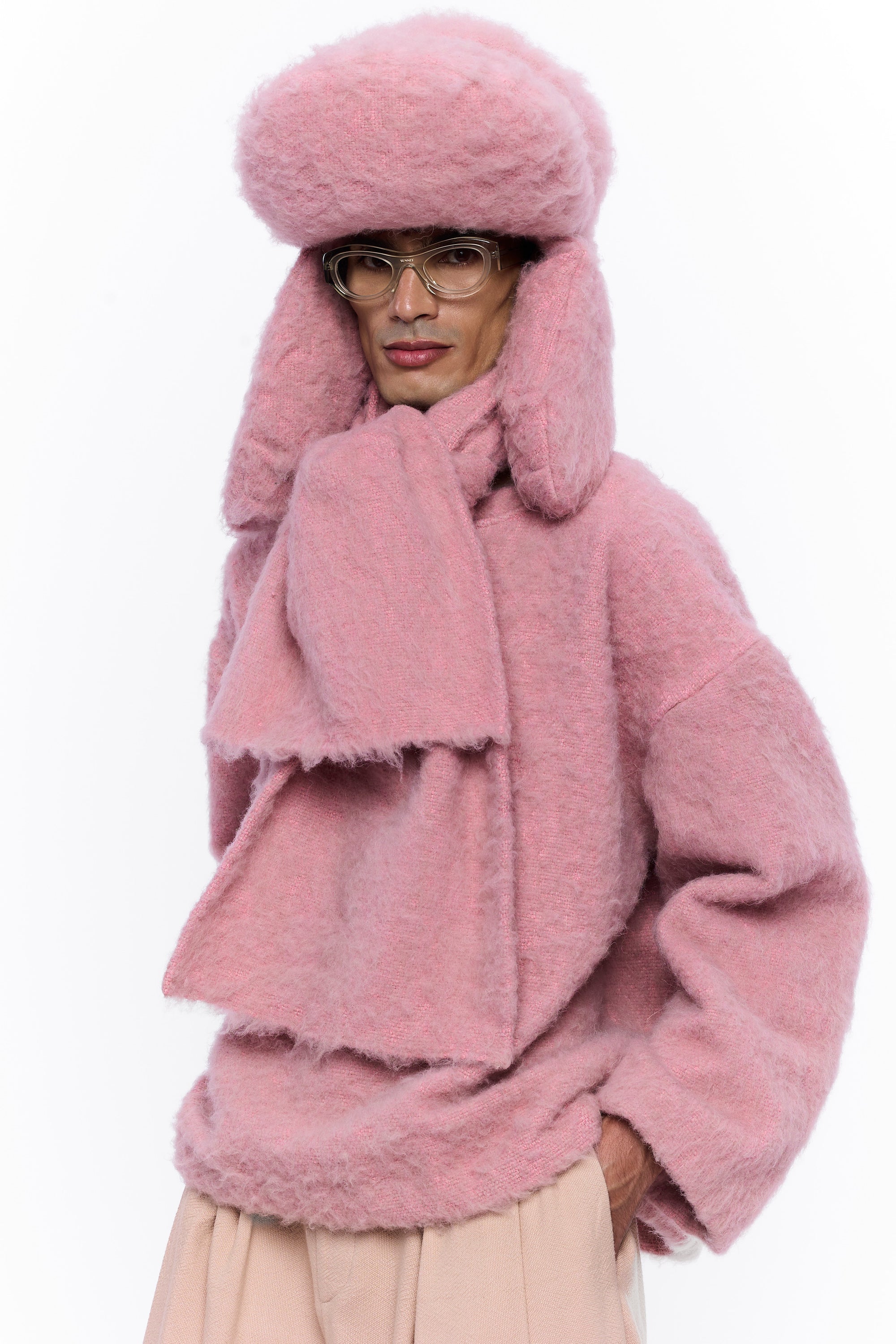 The Trapper Hat : Vieux Rose Wool