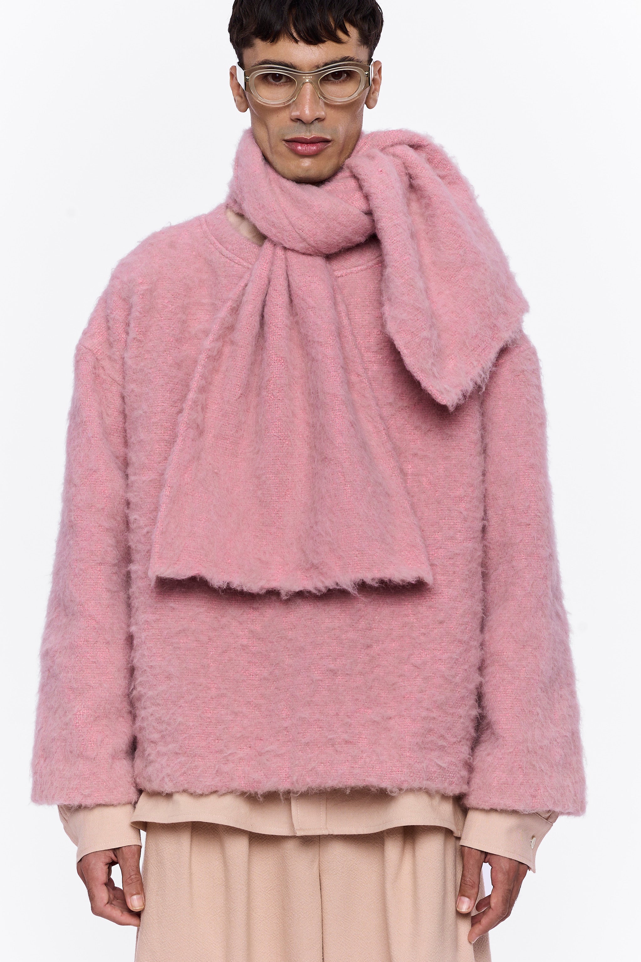 The Scarf : Vieux Rose Wool