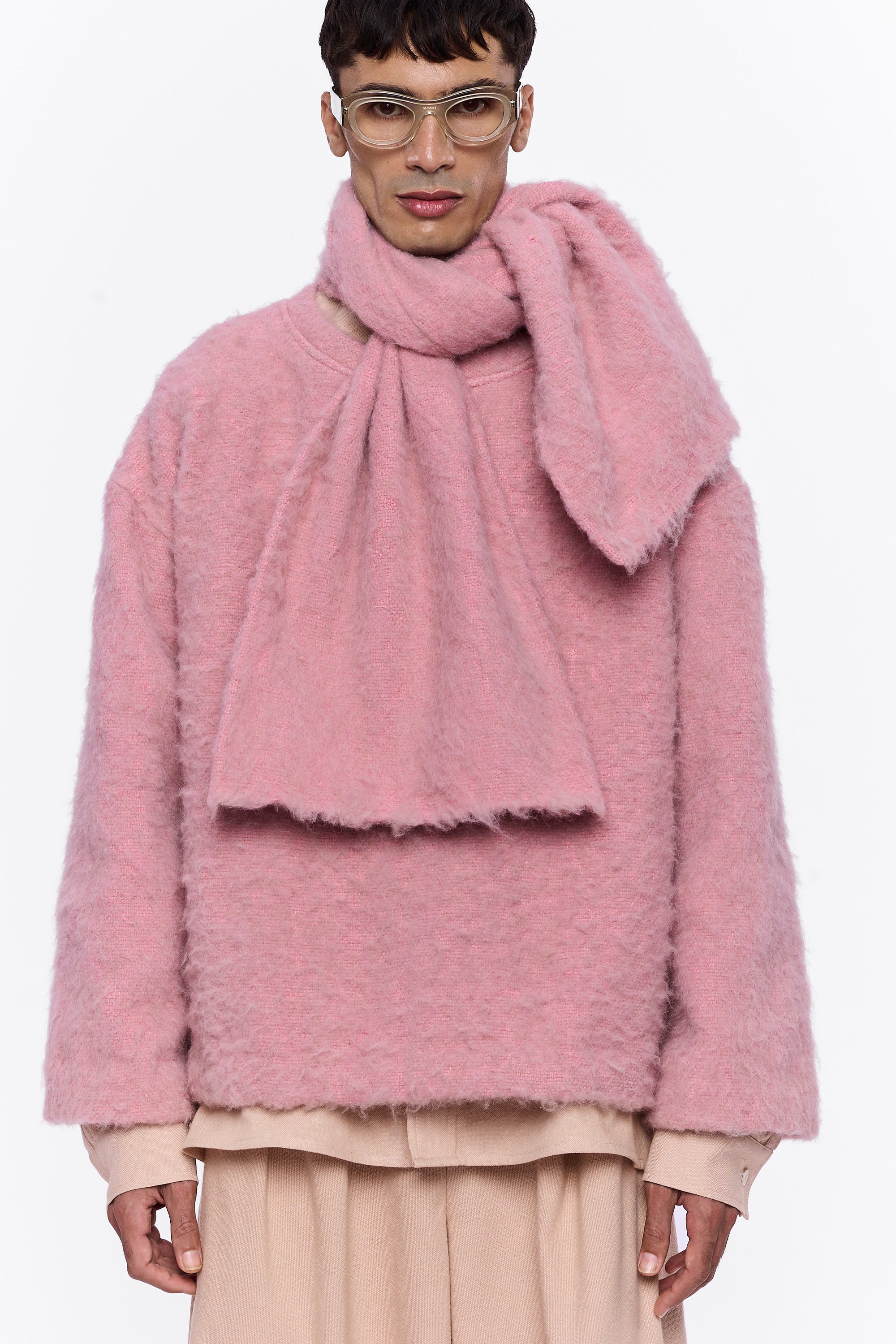 The Scarf : Vieux Rose Wool