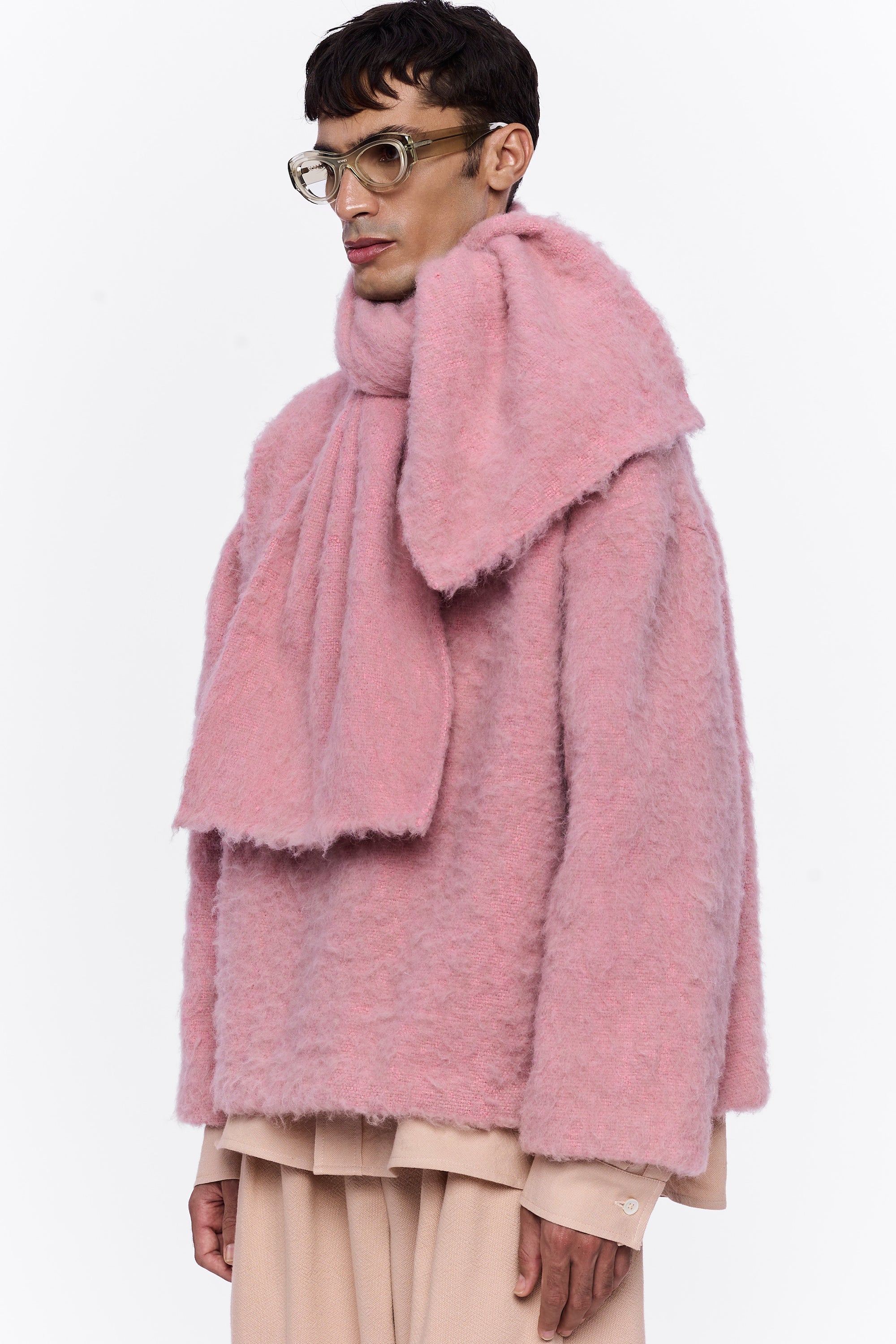 The Scarf : Vieux Rose Wool