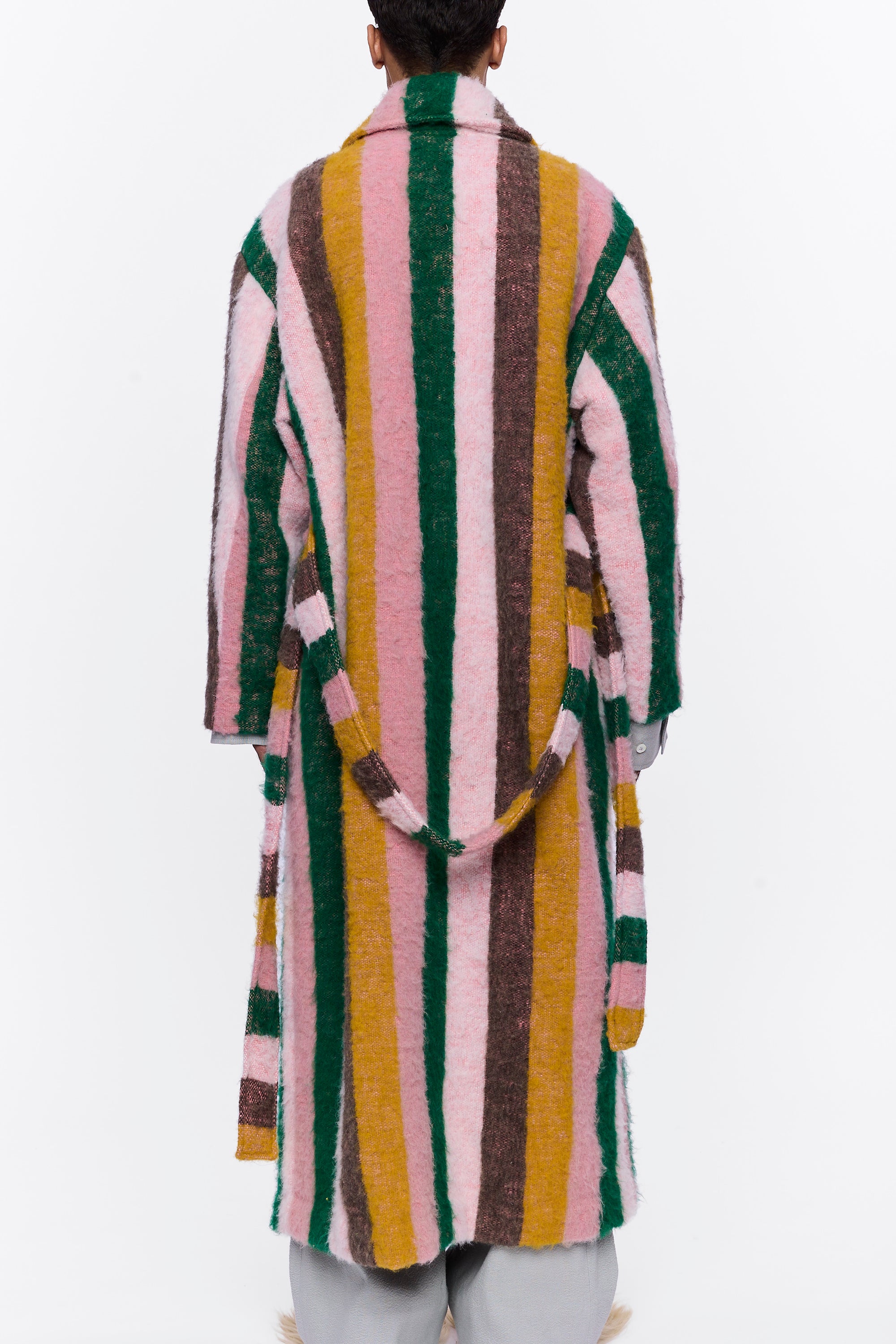 The Blanket Coat : Multicolor Stripe Wool