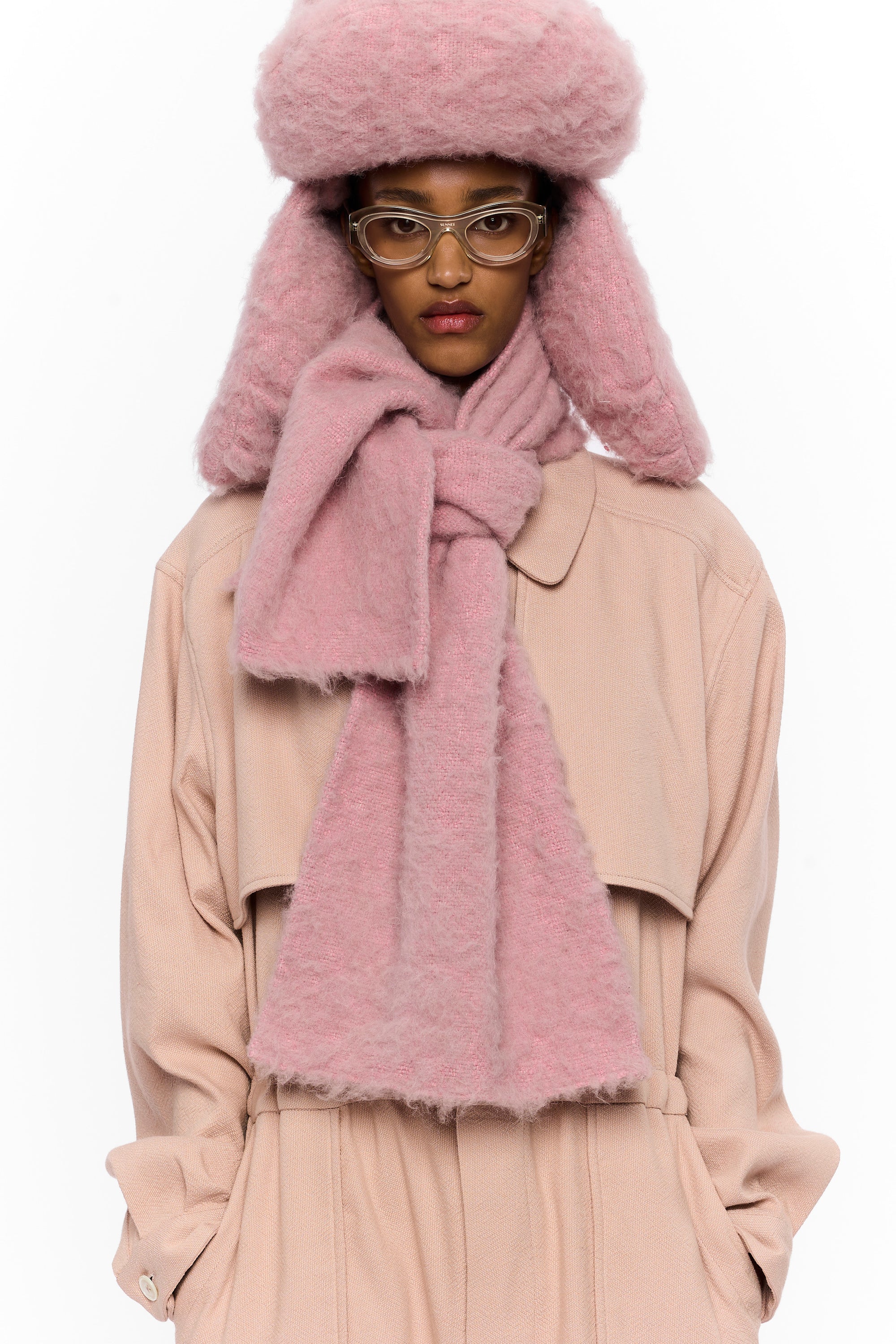 The Scarf : Vieux Rose Wool