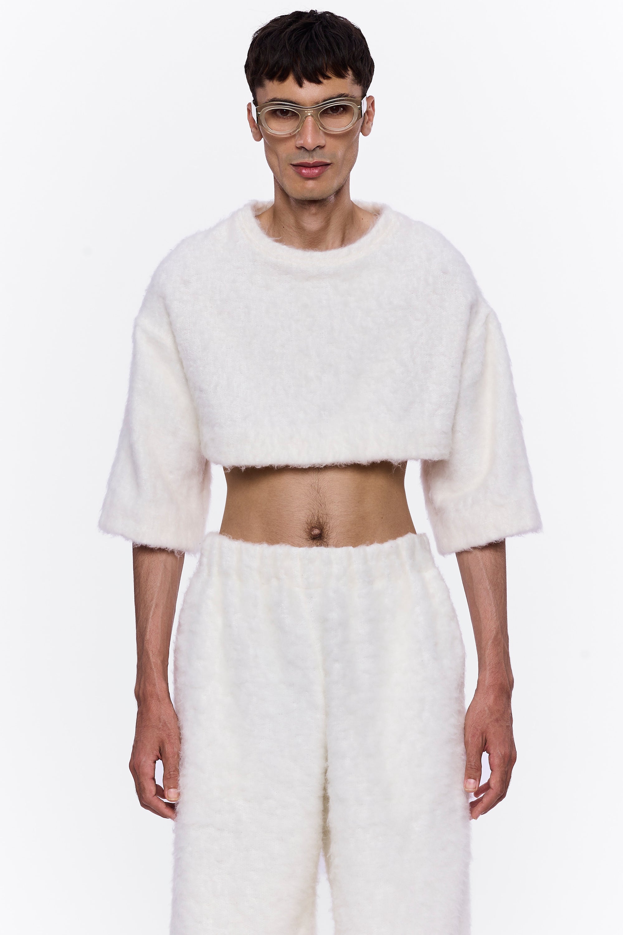 The Cropped T-Shirt : White Wool
