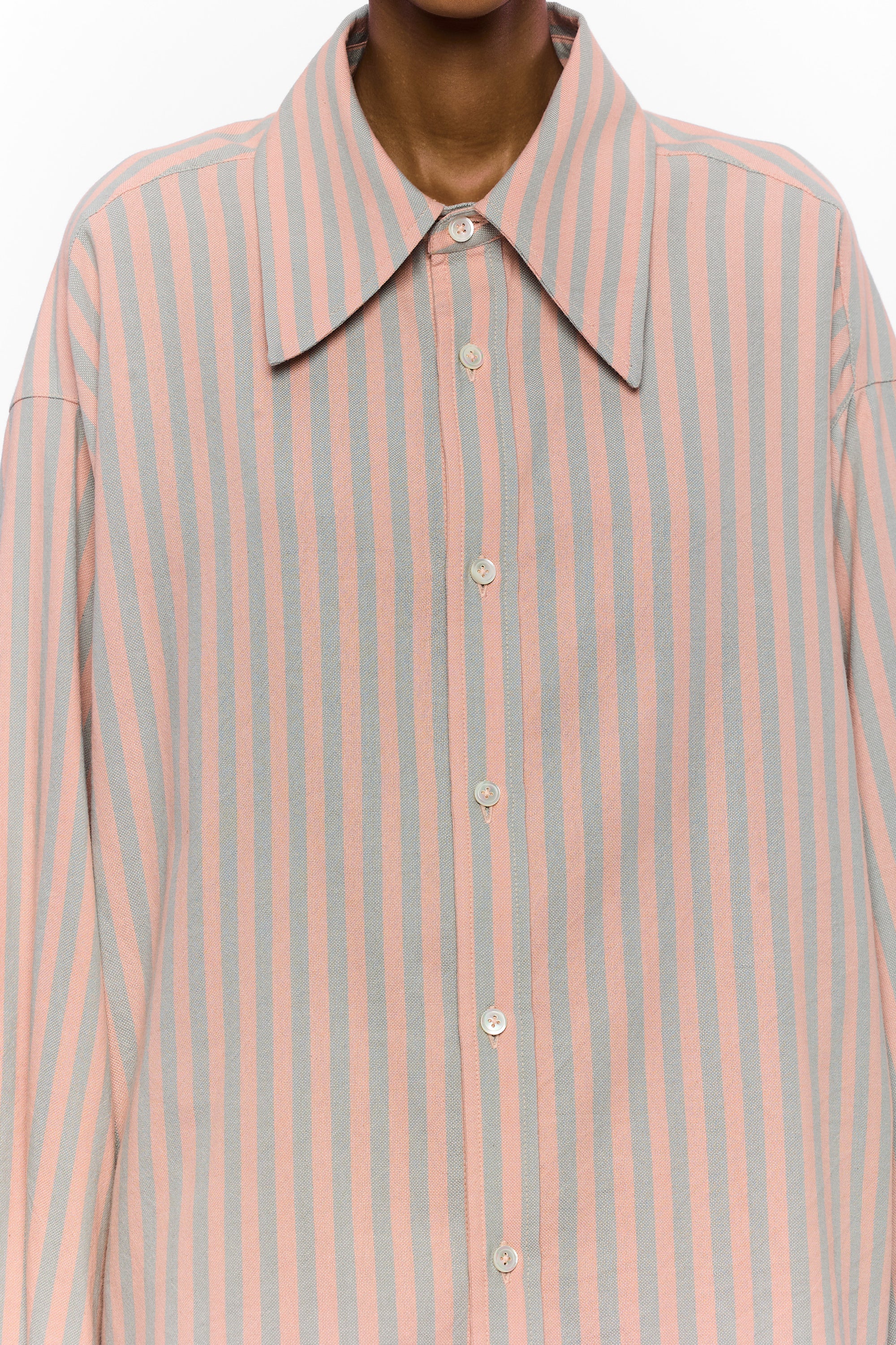 The Large Collar Shirt : Stripe 9