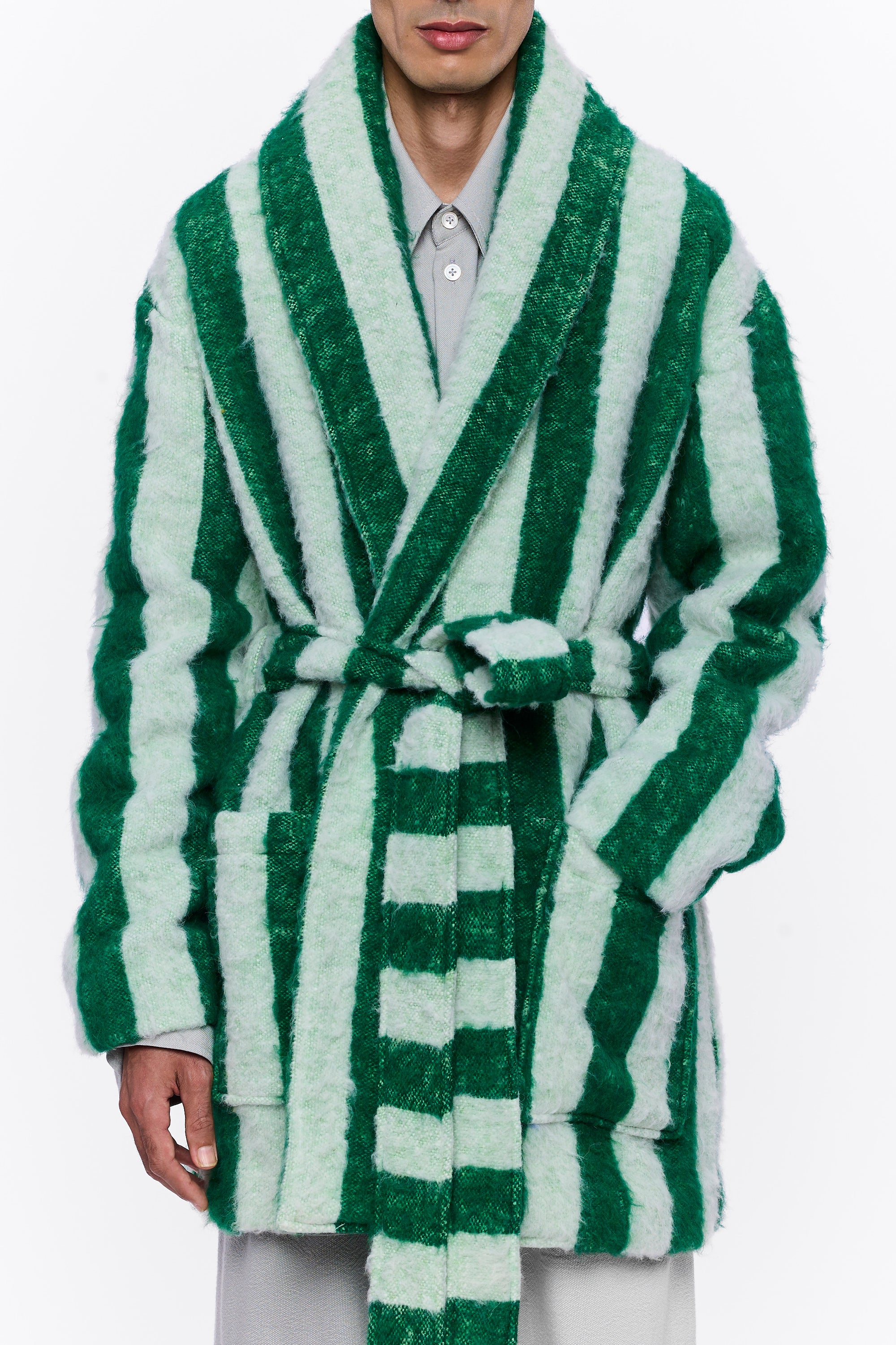 The Cardigan : Stripe 27 Wool