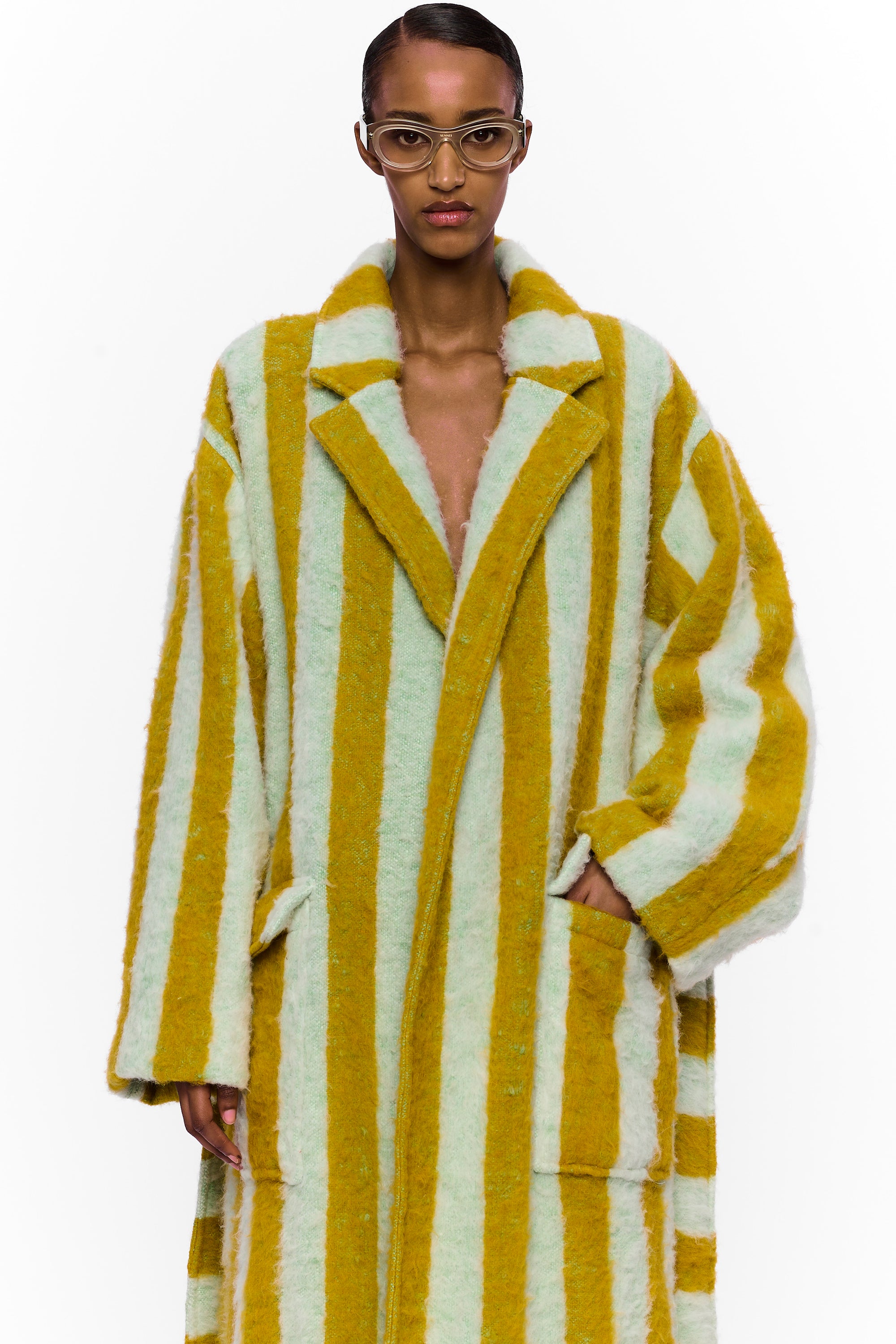 The Blanket Coat : Stripe 26 Wool