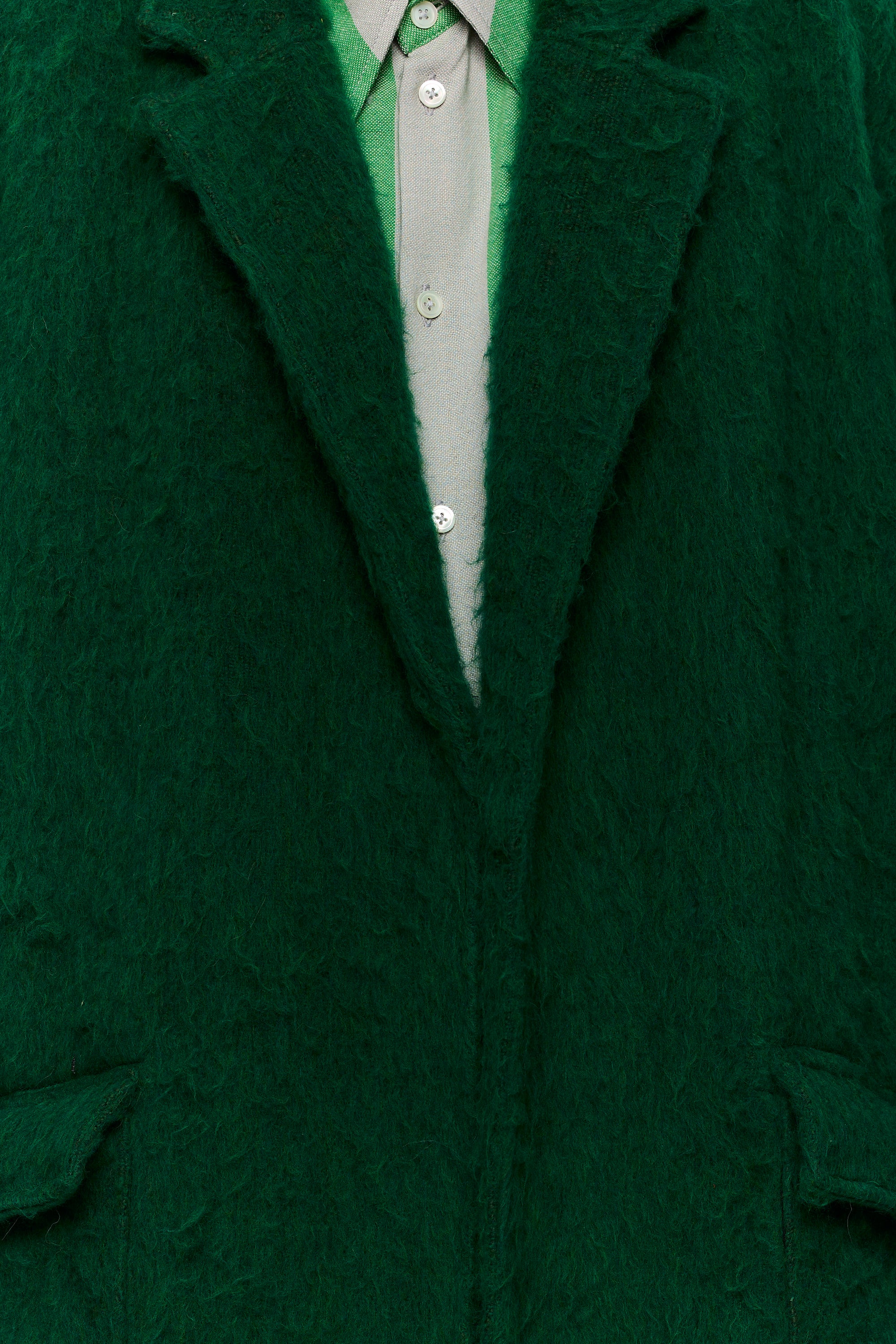 The Blanket Coat : Eden Green Wool