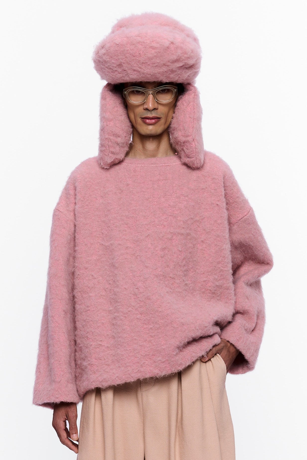 The Trapper Hat : Vieux Rose Wool