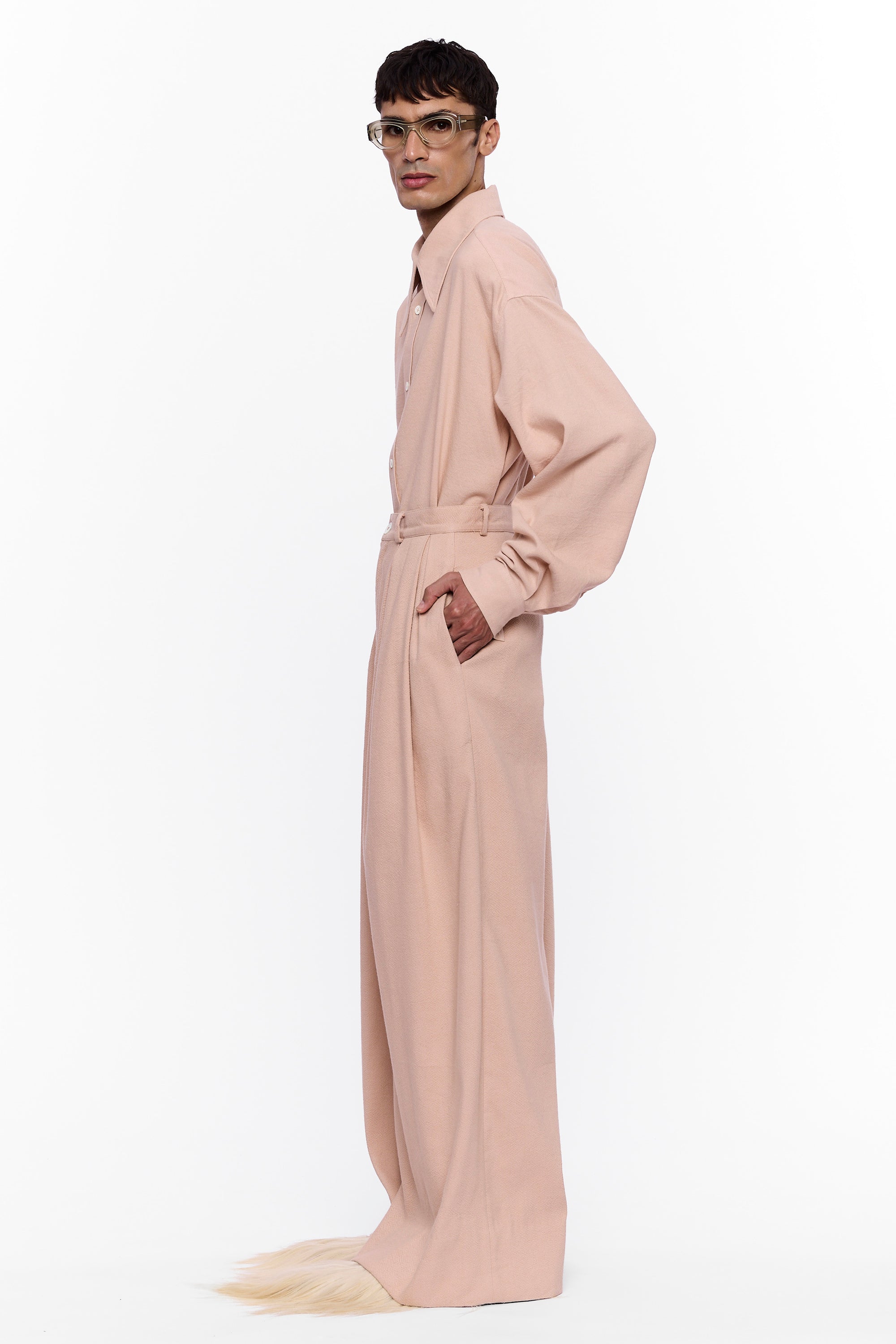 The Large Collar Shirt : Blush