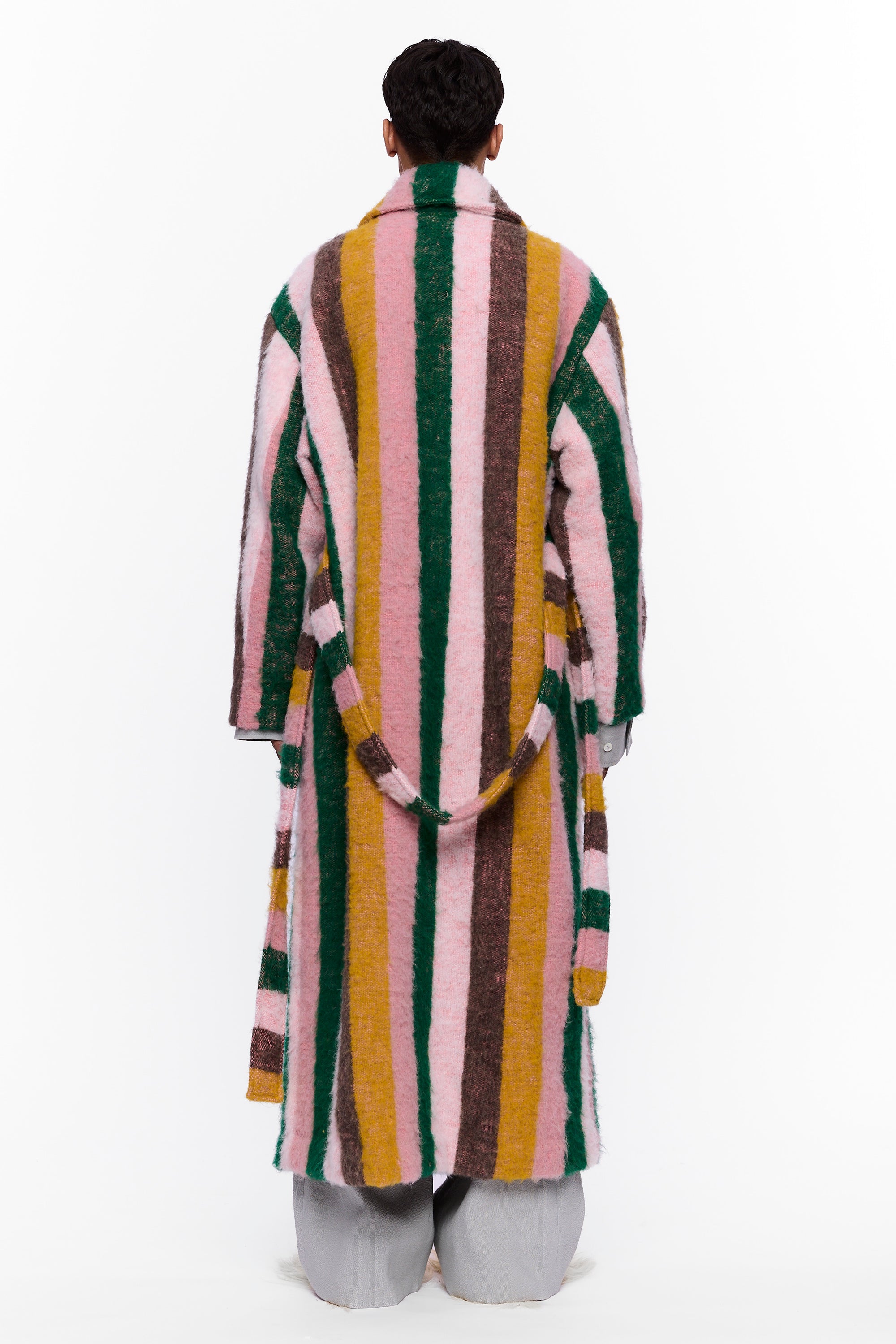 The Blanket Coat : Multicolor Stripe Wool