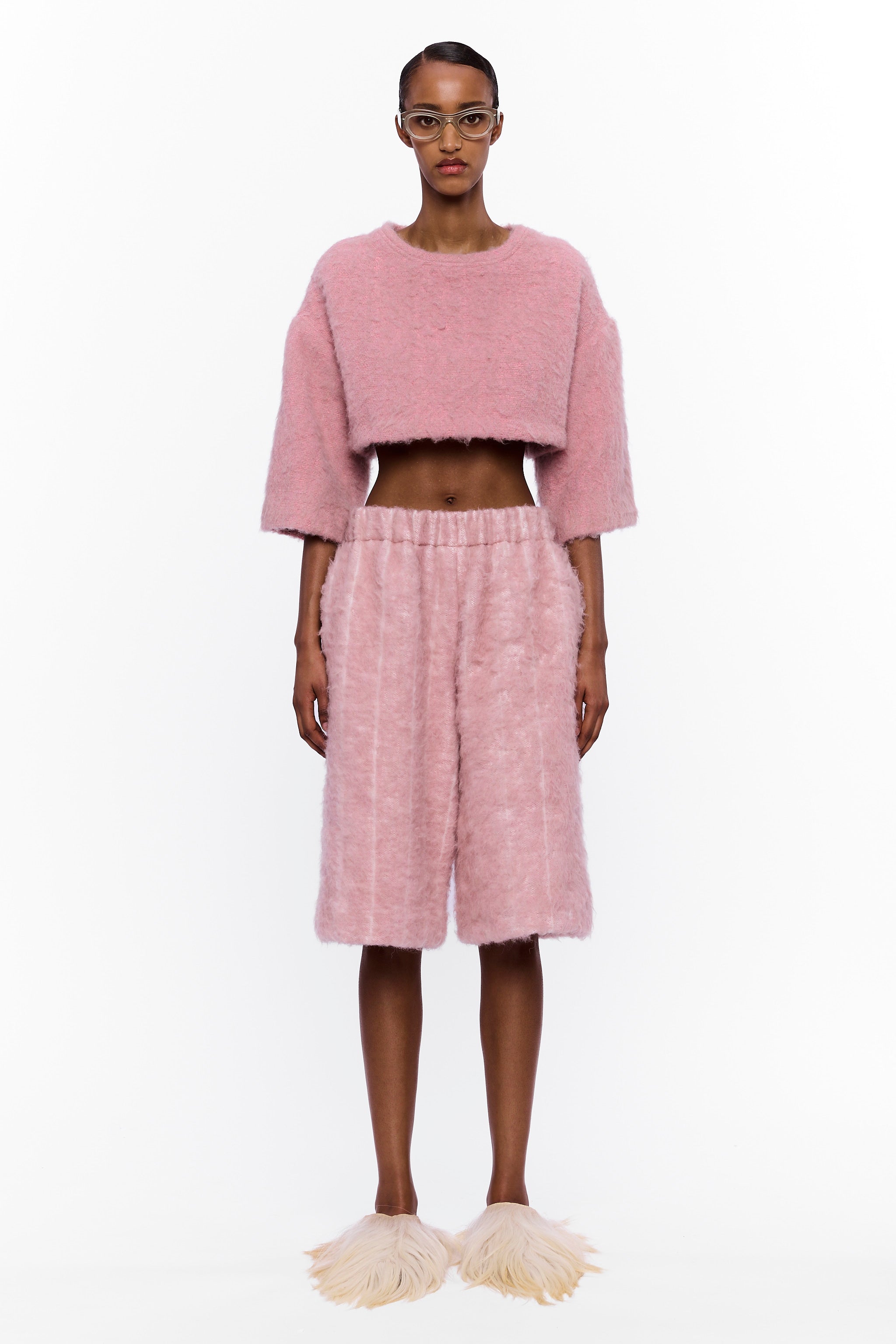 The Palazzo Short : Stripe 24 Wool