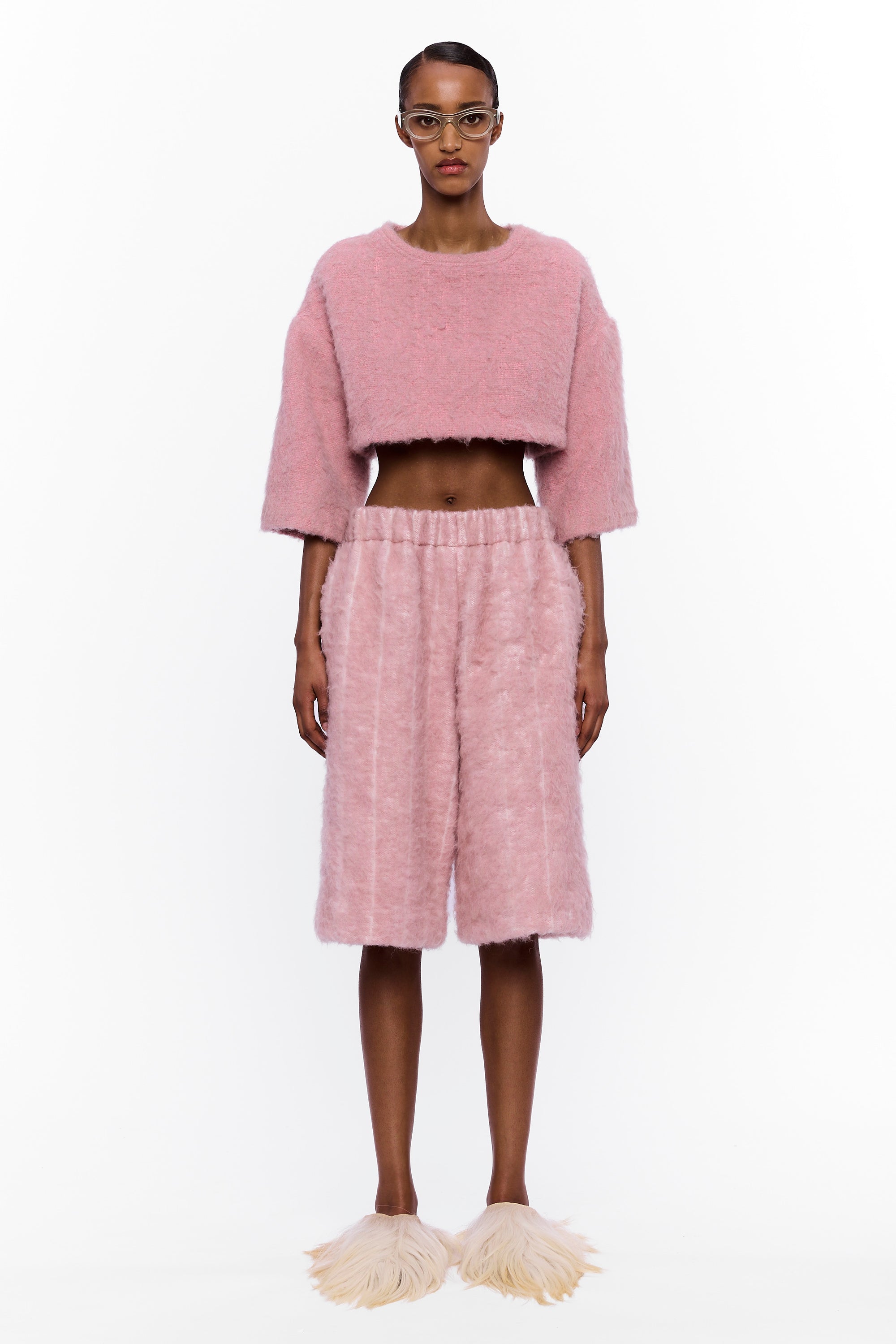 The Palazzo Short : Stripe 24 Wool