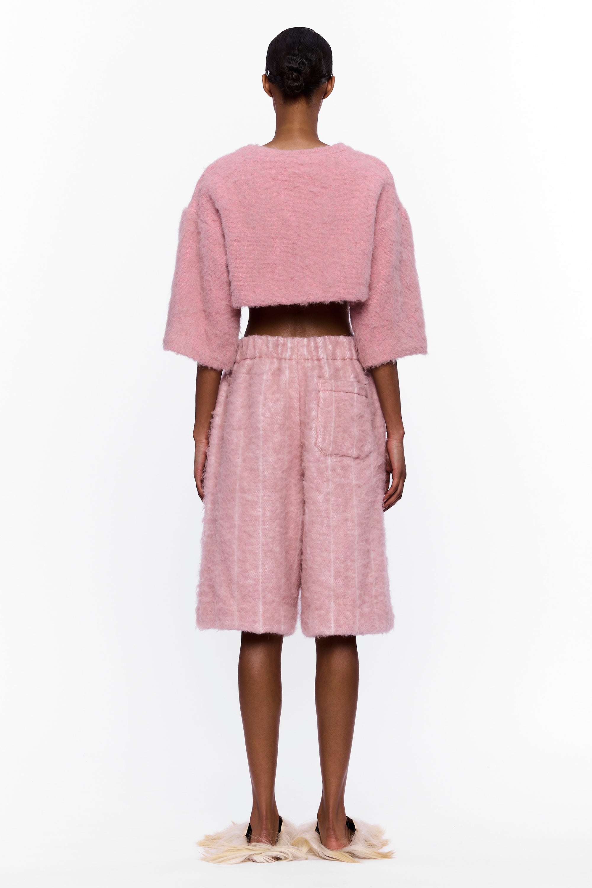 The Palazzo Short : Stripe 24 Wool