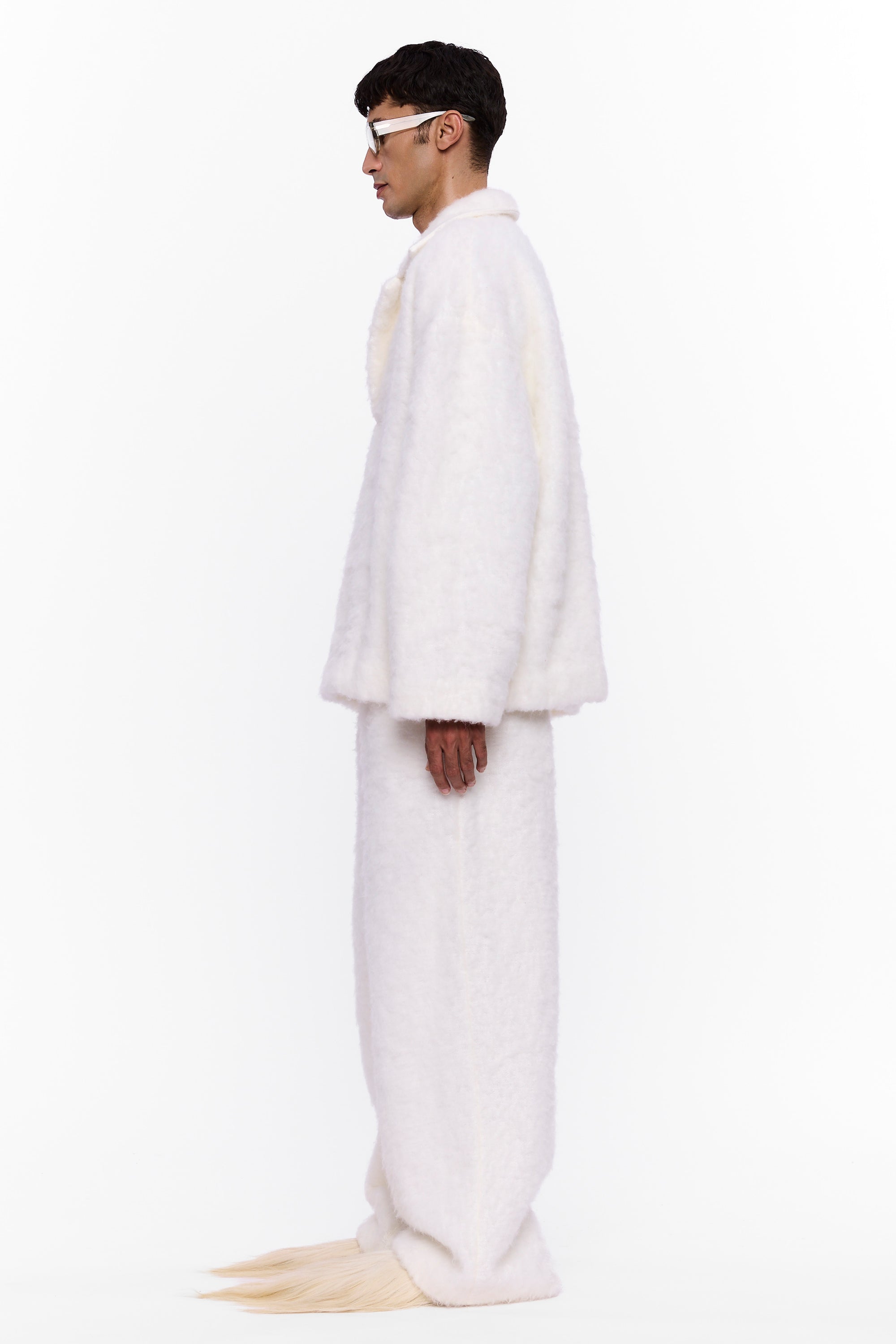 The Rugby Sweater : White Wool