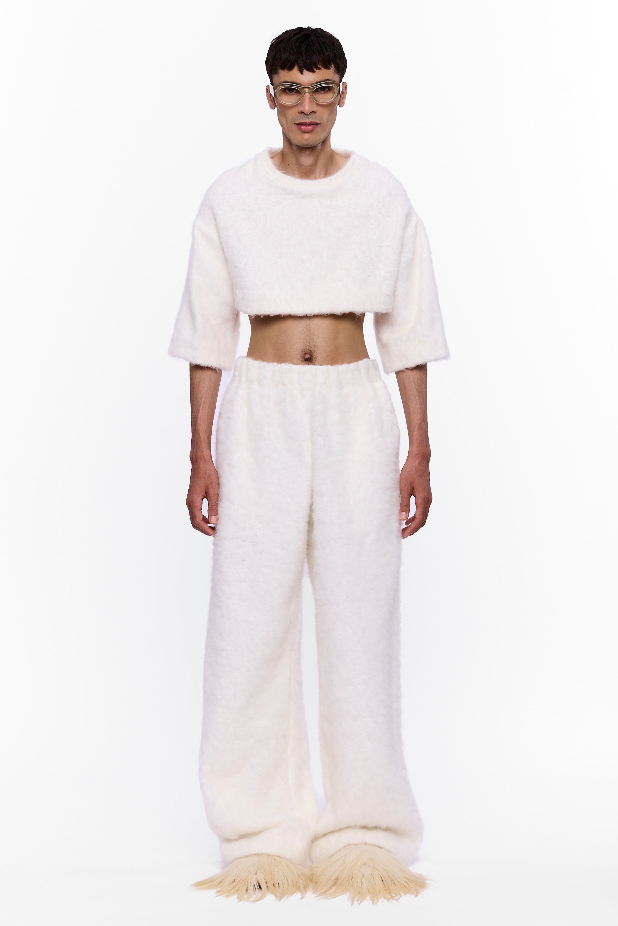 The Palazzo Pant : White Wool