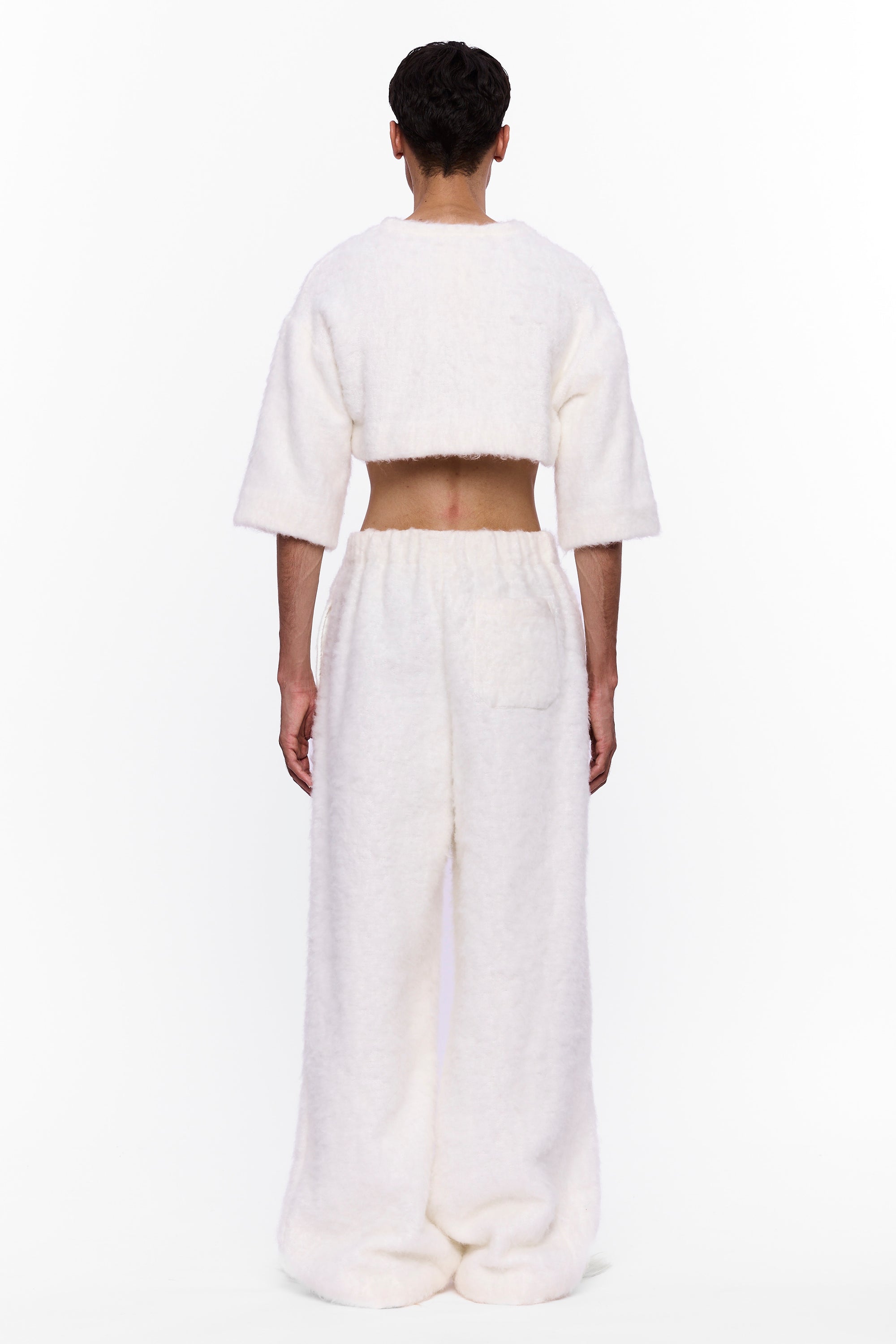 The Cropped T-Shirt : White Wool