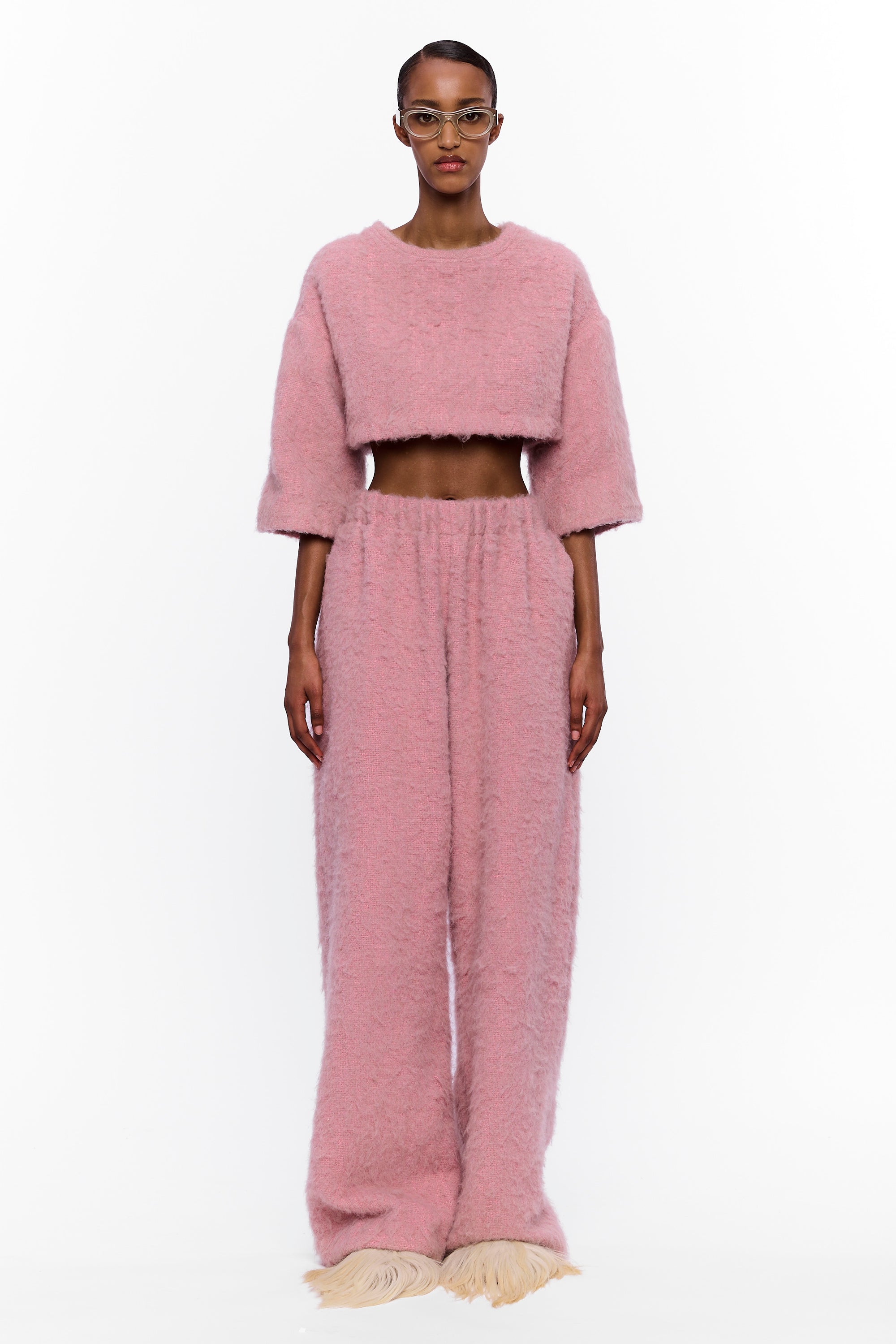 The Palazzo Pant : Vieux Rose Wool