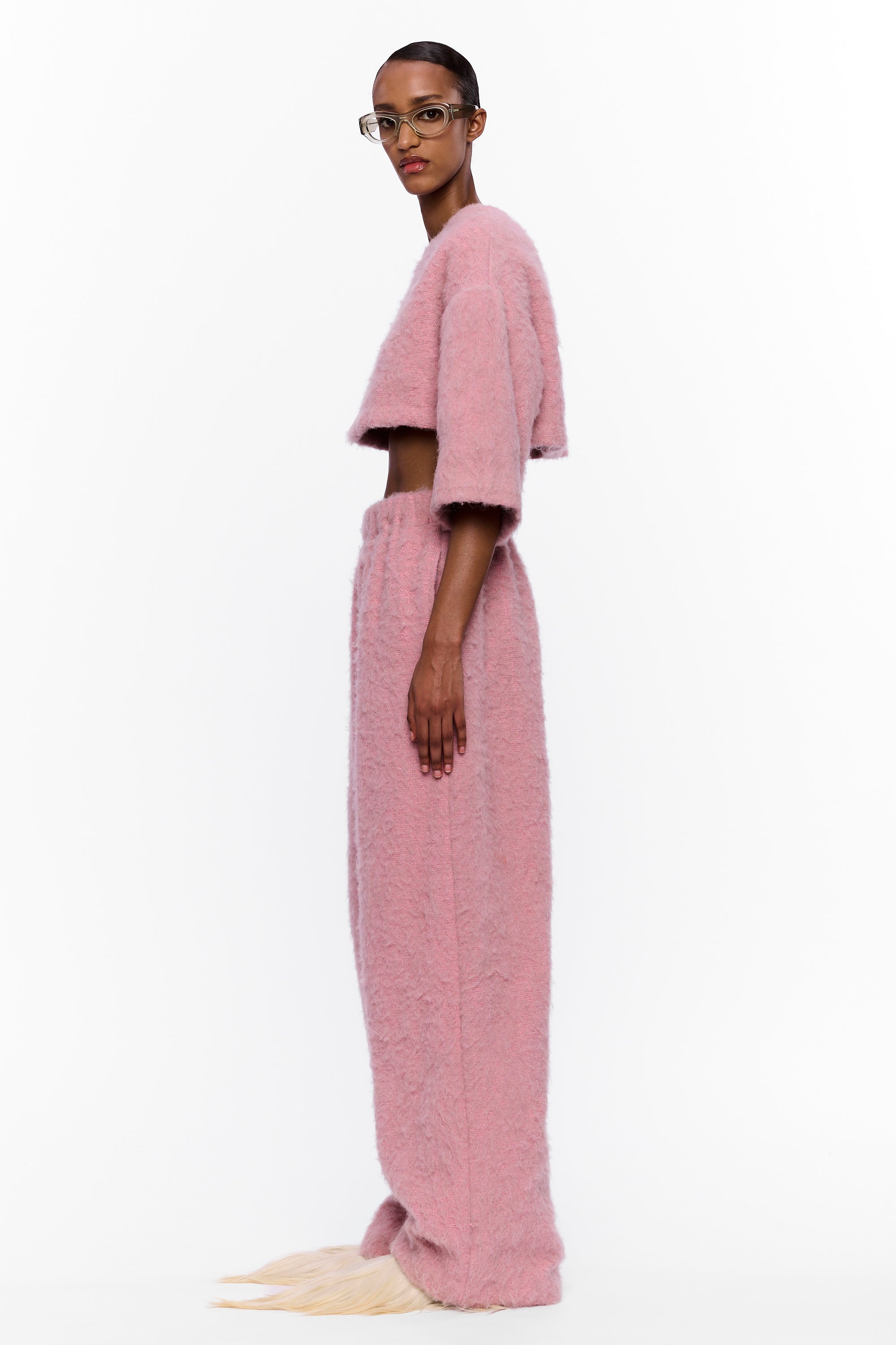 The Palazzo Pant : Vieux Rose Wool