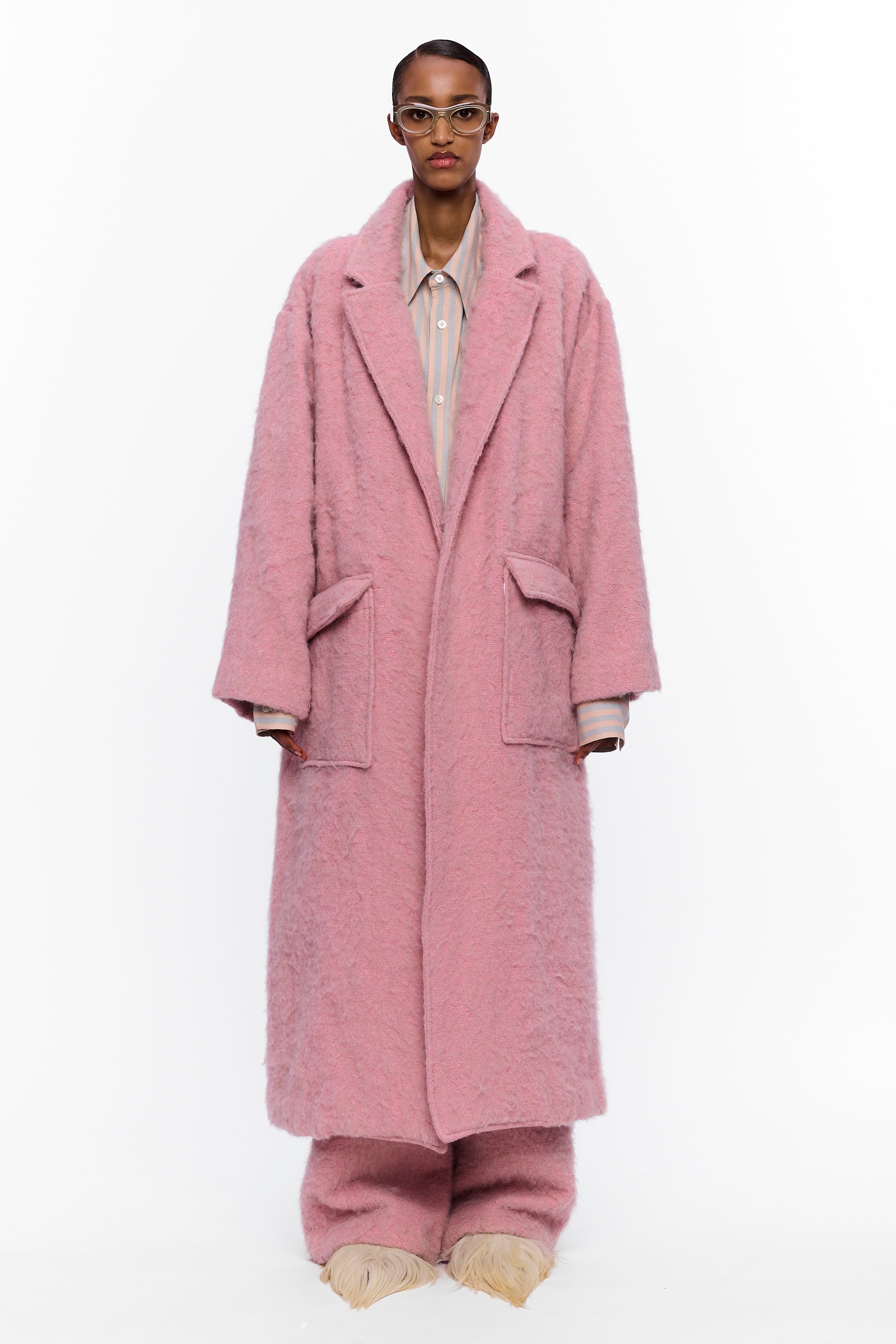 The Blanket Coat : Vieux Rose Wool