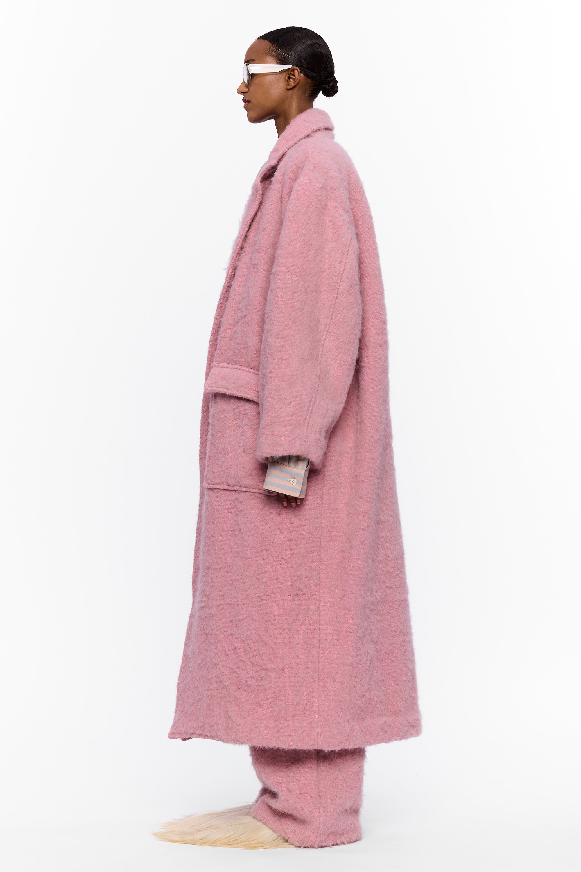 The Blanket Coat : Vieux Rose Wool