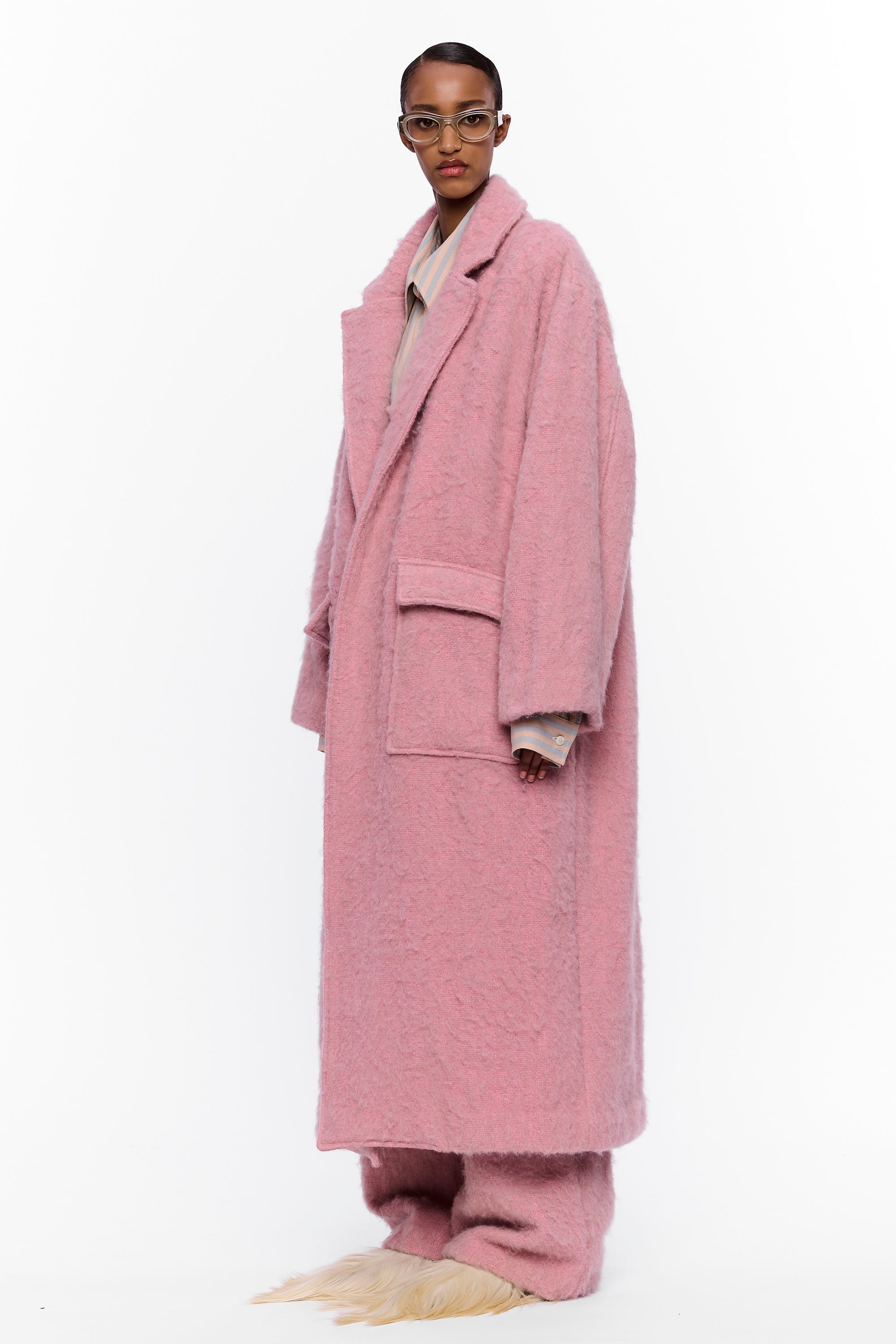 The Blanket Coat : Vieux Rose Wool