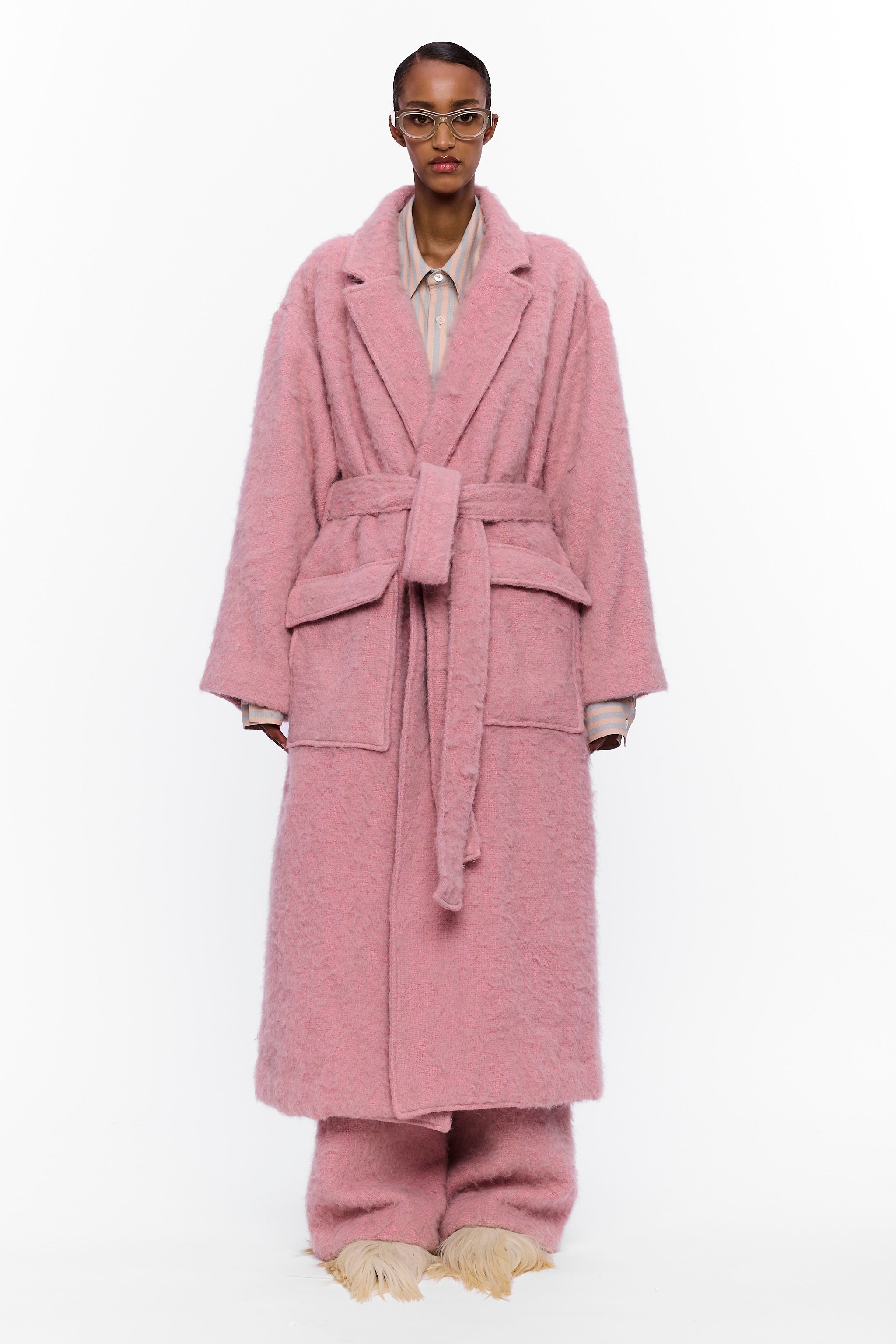 The Blanket Coat : Vieux Rose Wool