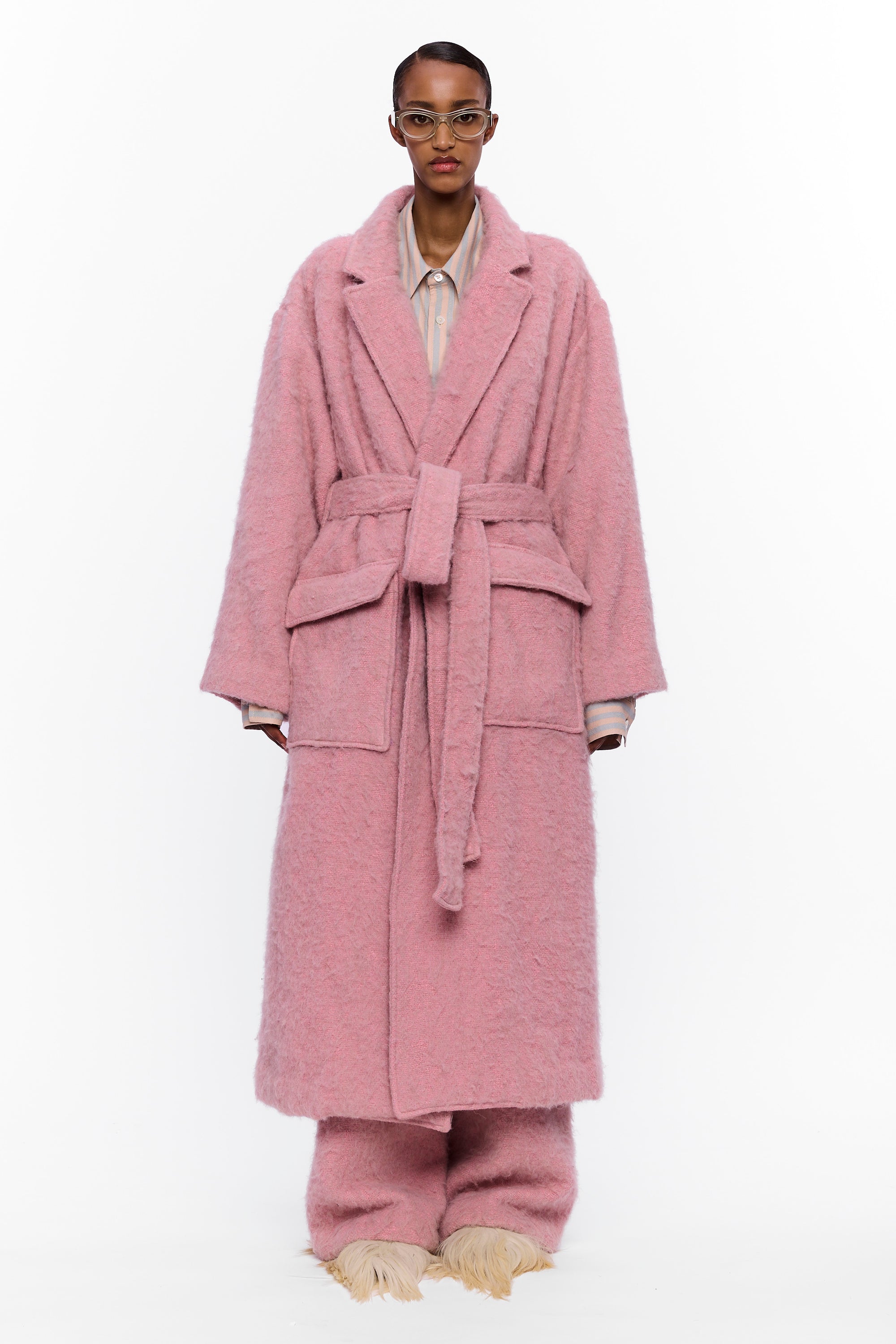 The Blanket Coat : Vieux Rose Wool