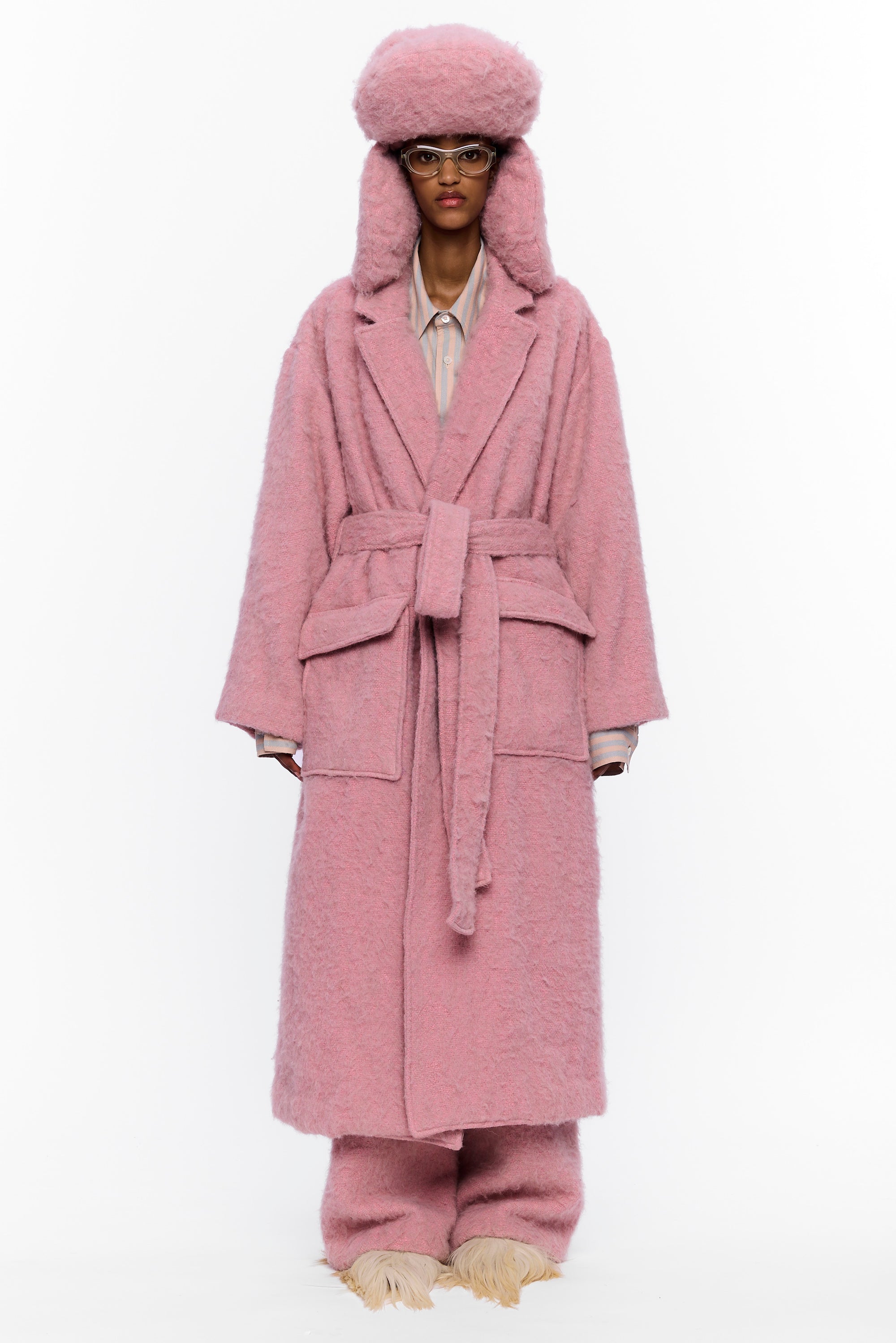 The Trapper Hat : Vieux Rose Wool