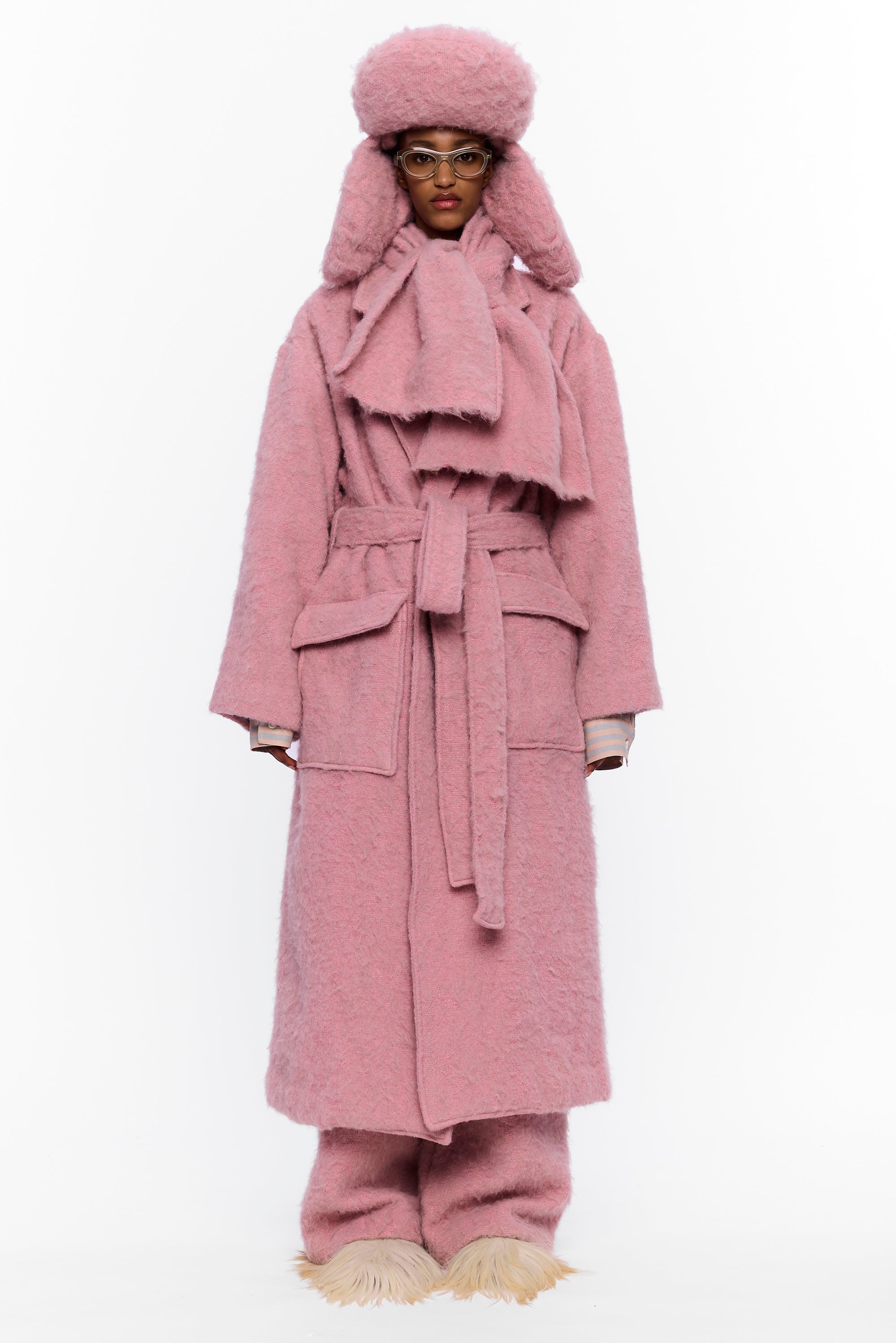 The Trapper Hat : Vieux Rose Wool