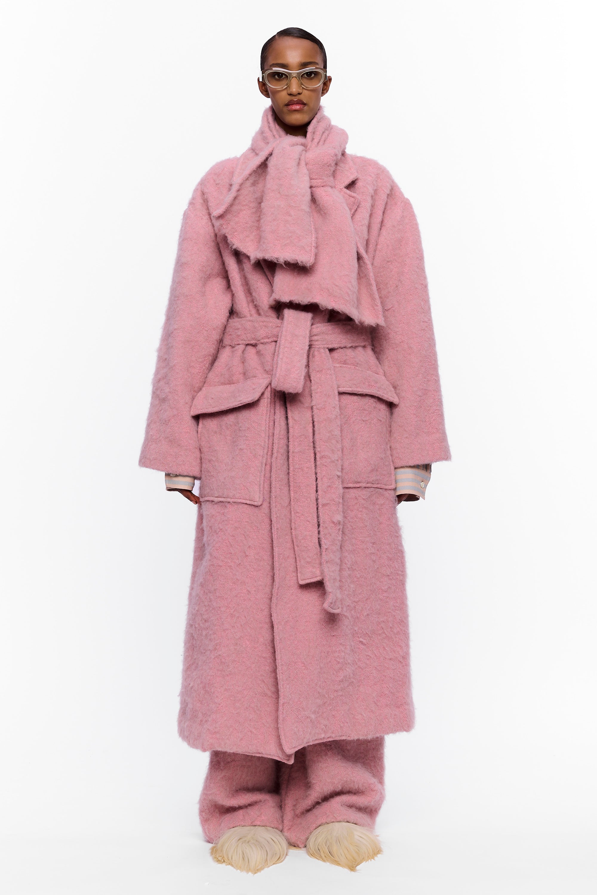 The Scarf : Vieux Rose Wool