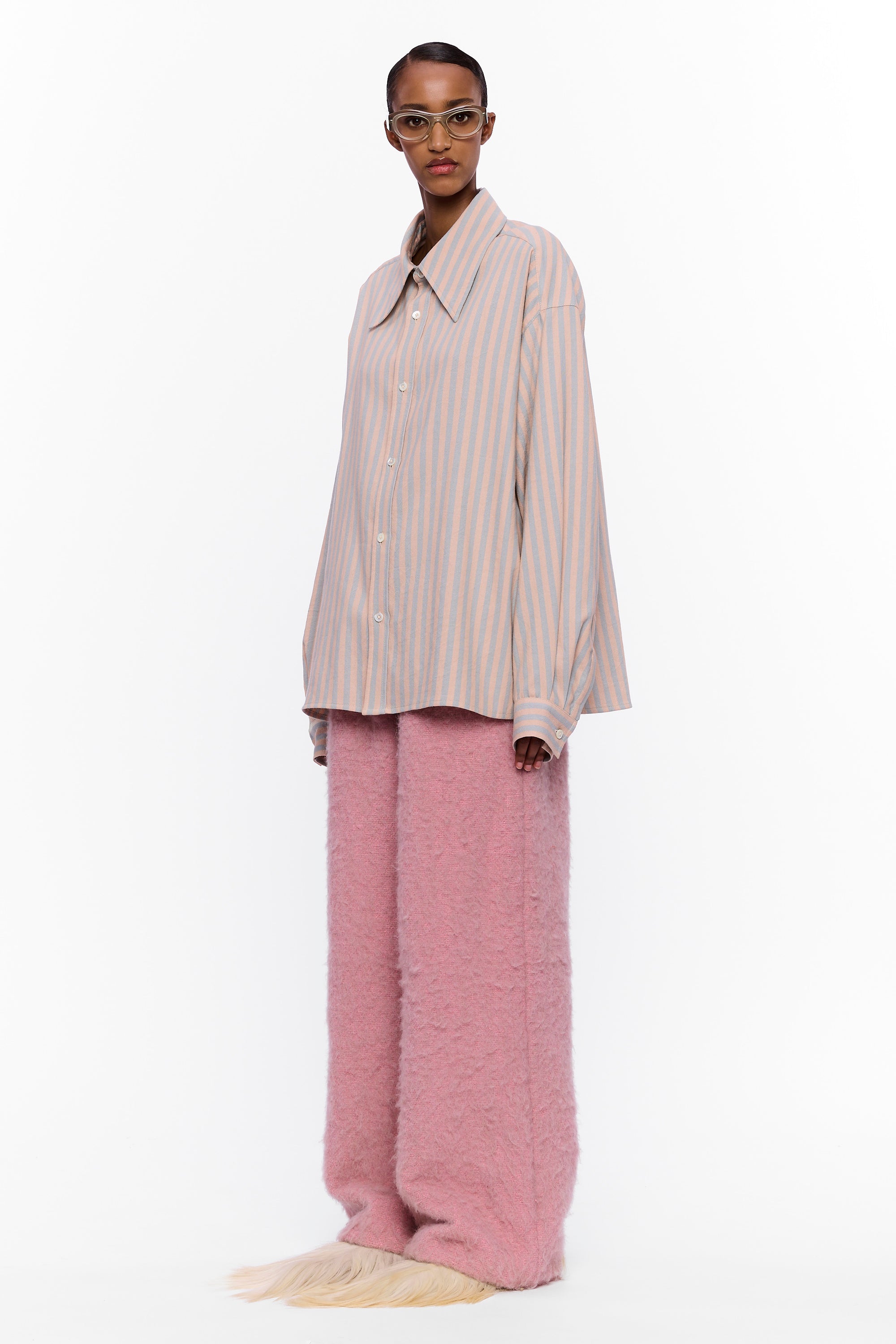 The Large Collar Shirt : Stripe 9