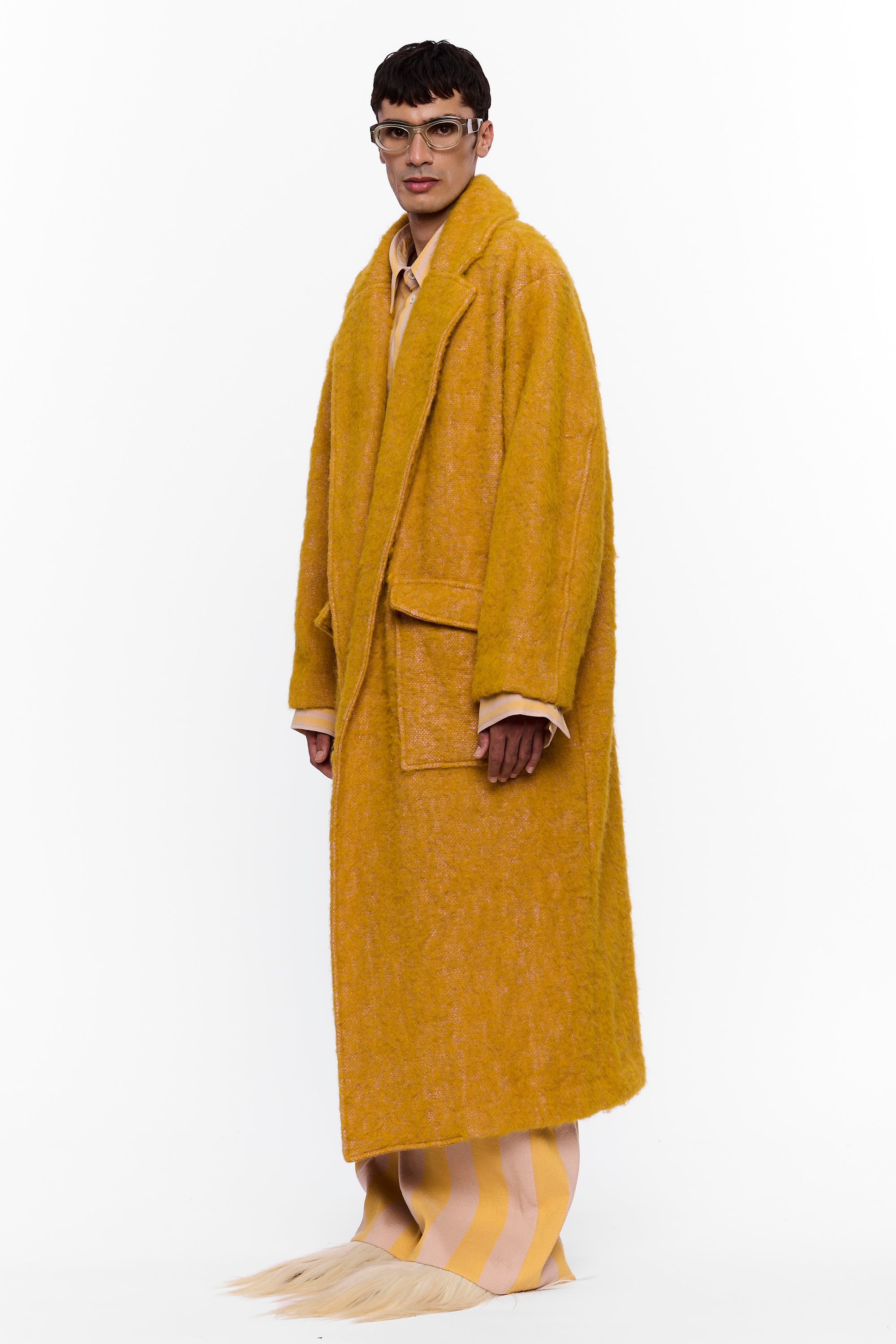 The Blanket Coat : Turmeric Wool