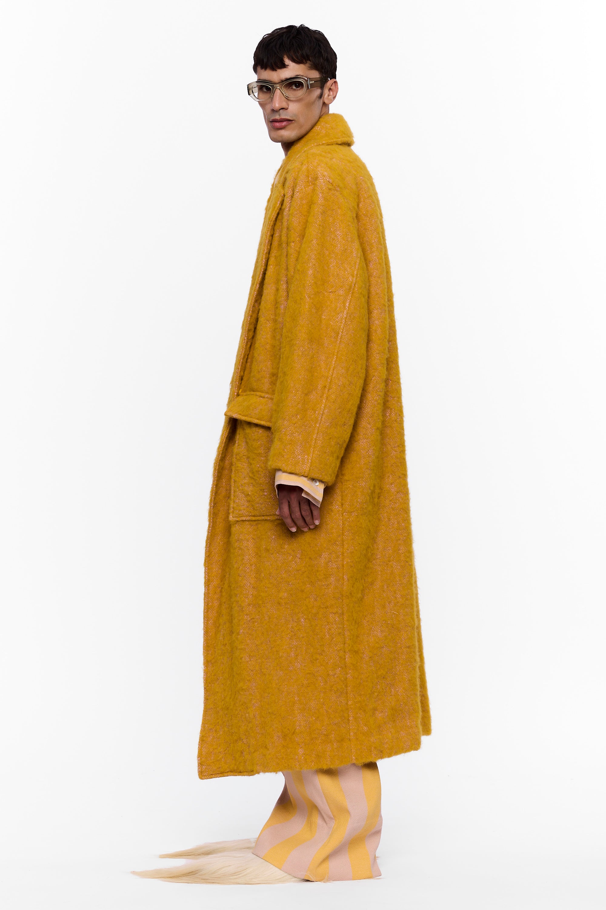 The Blanket Coat : Turmeric Wool