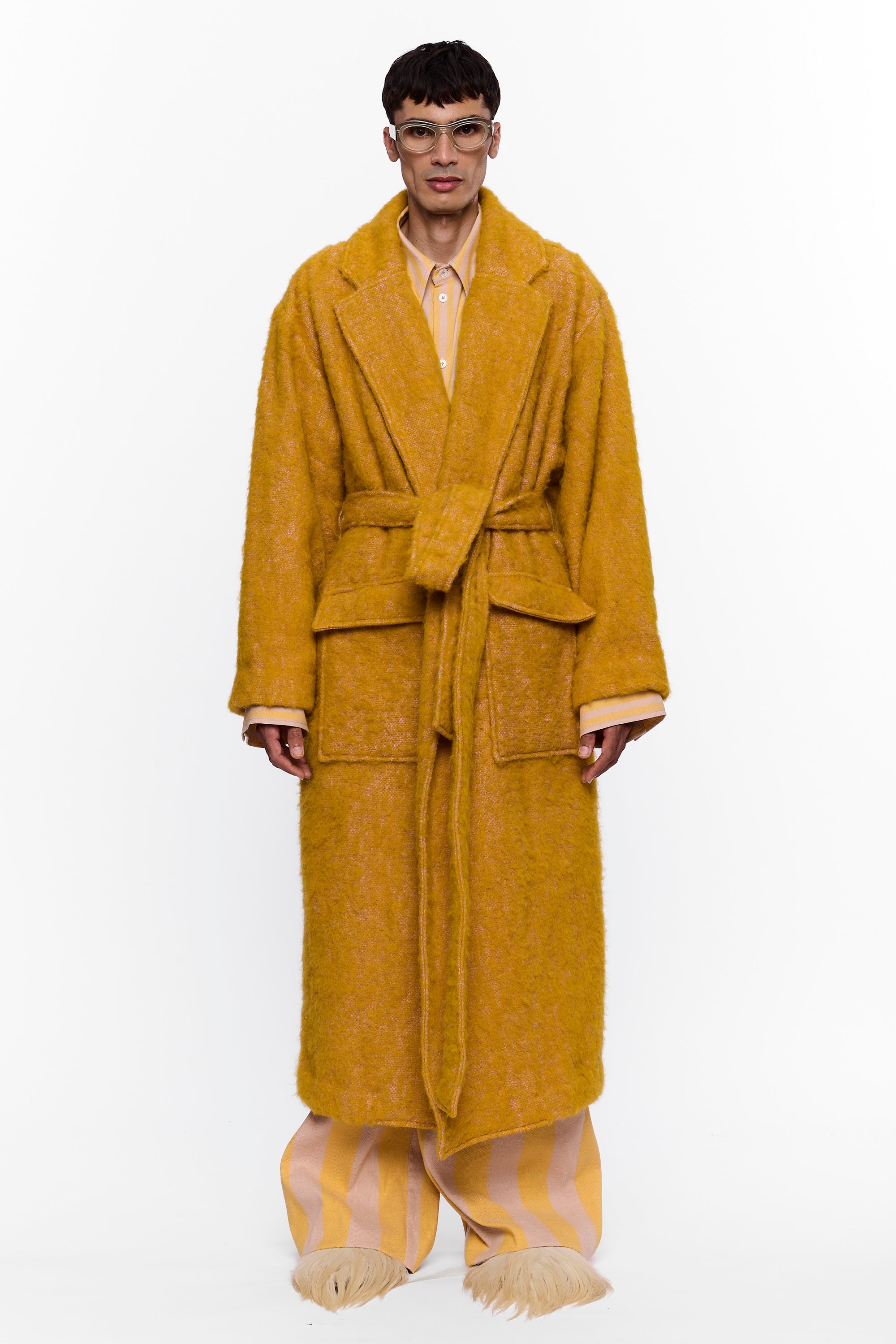 The Blanket Coat : Turmeric Wool