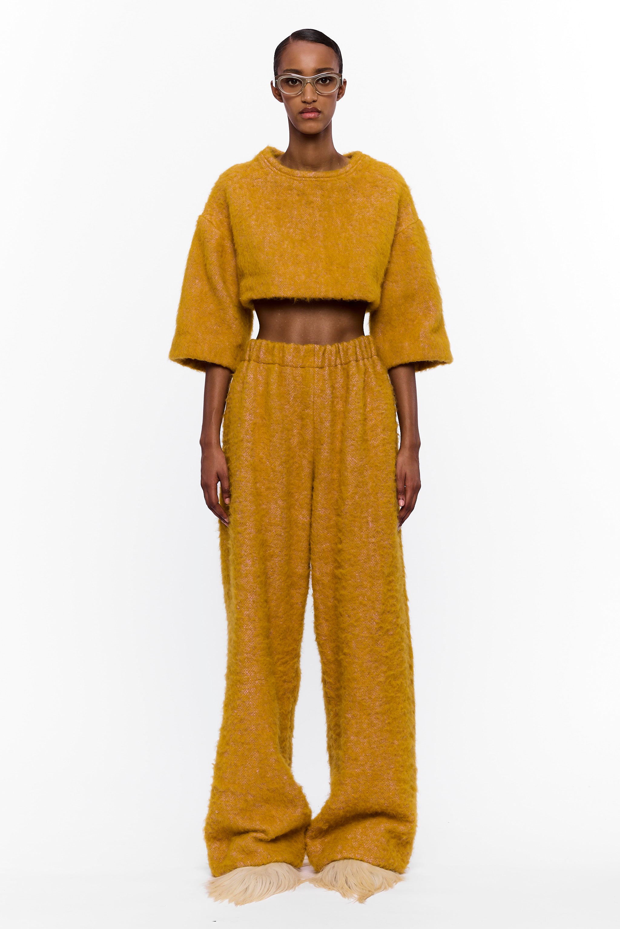 The Palazzo Pant : Turmeric Wool