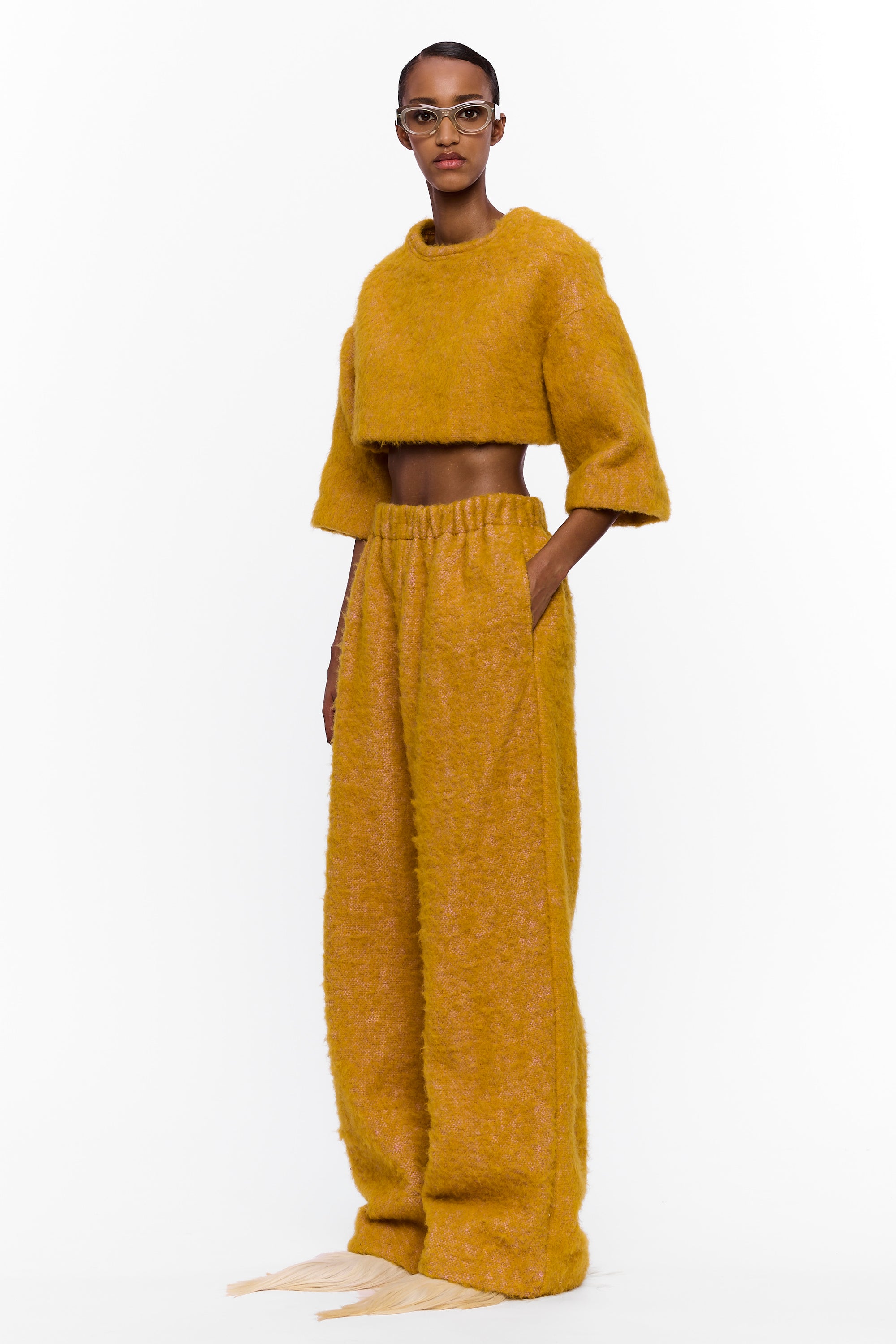 The Palazzo Pant : Turmeric Wool