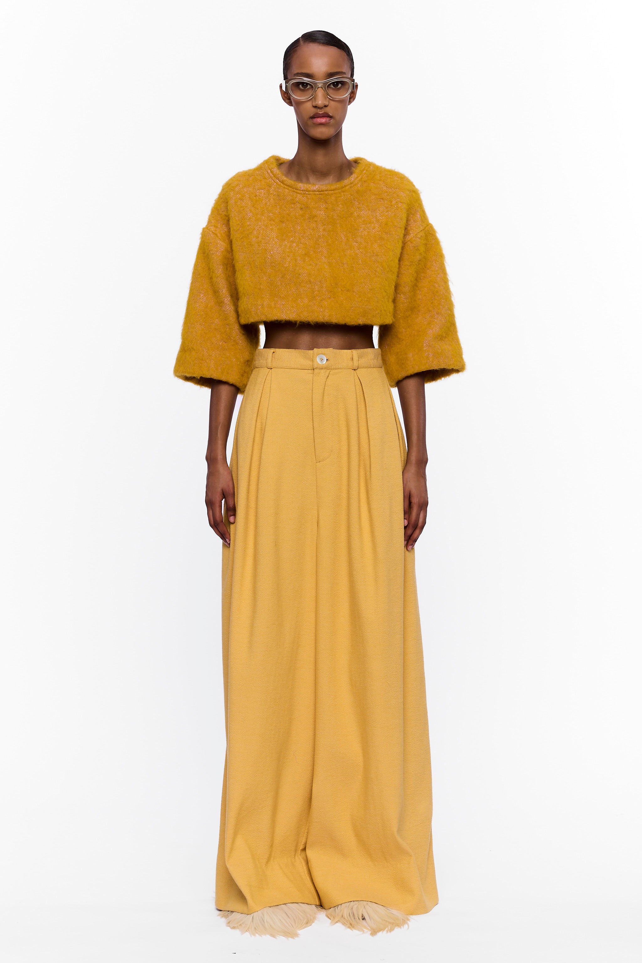 The Cropped T-Shirt : Turmeric Wool