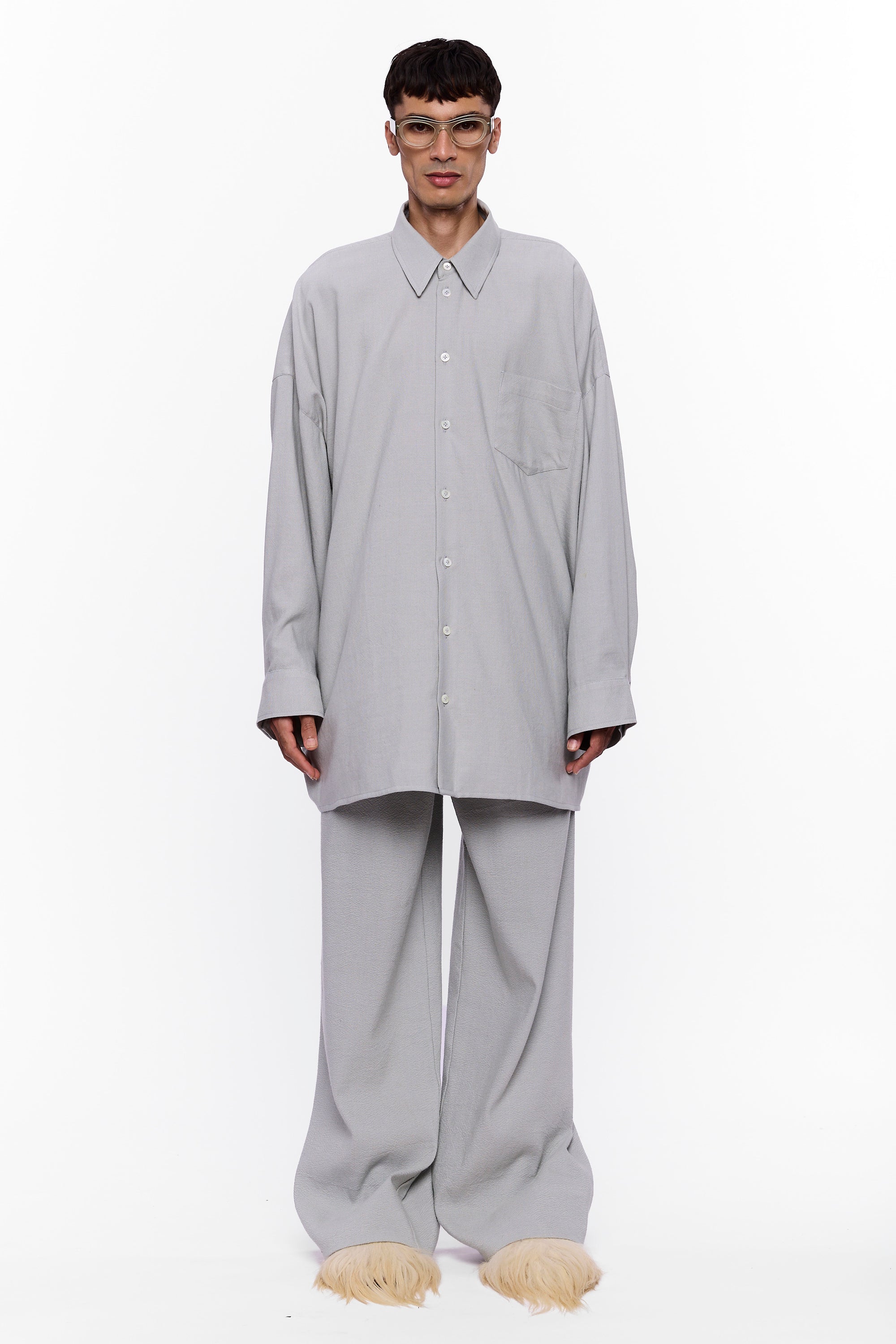 The Oversized Shirt : Grey