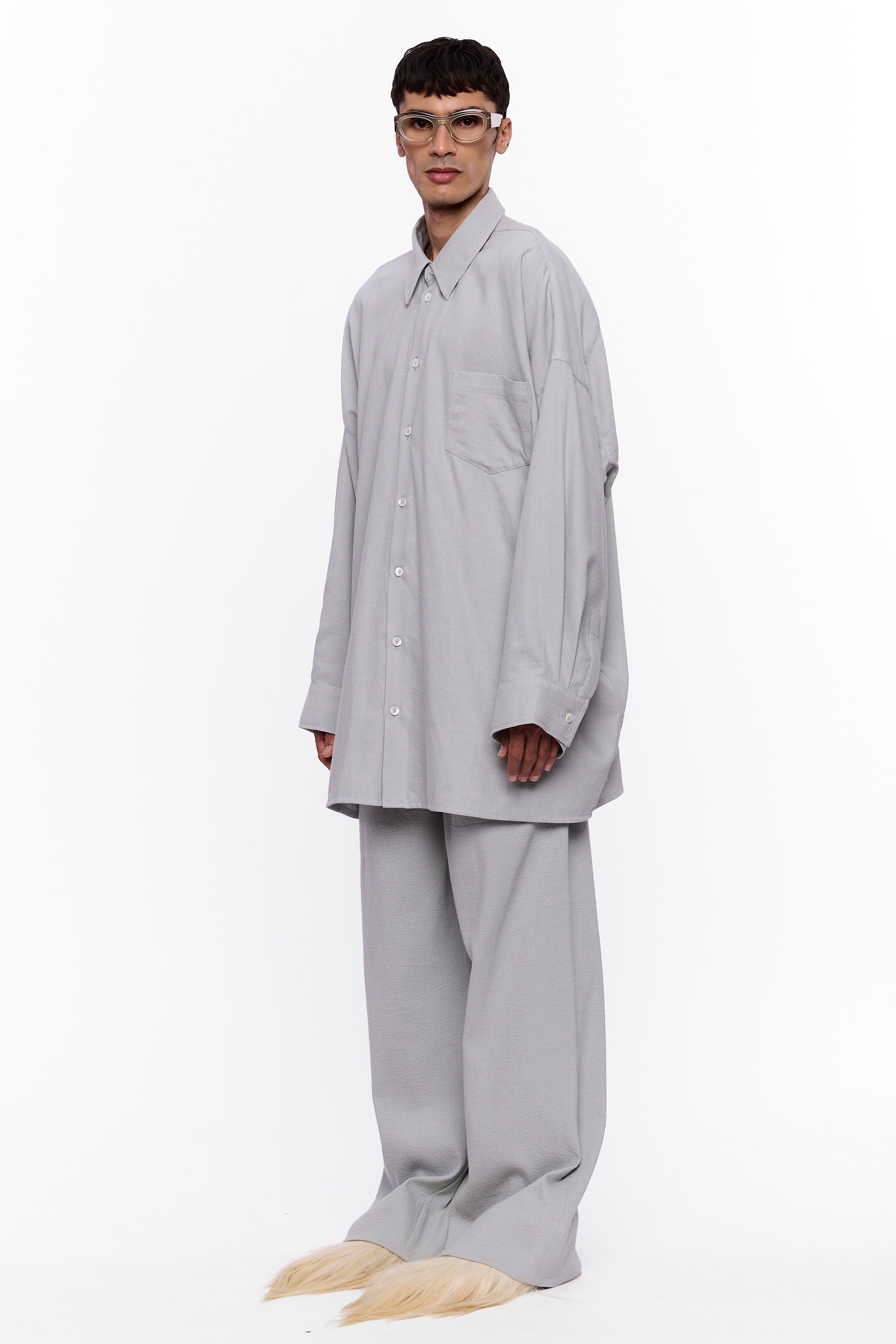 The Oversized Shirt : Grey