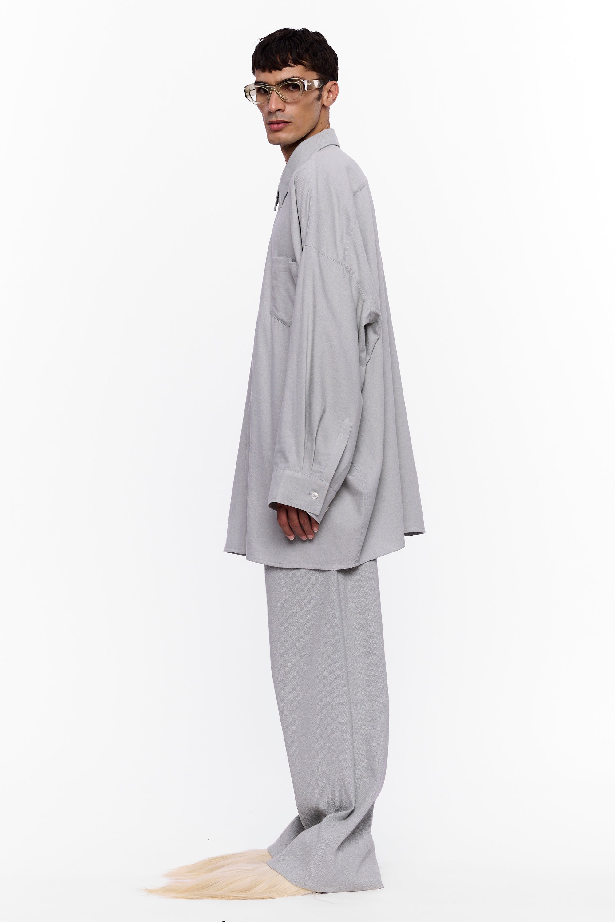 The Oversized Shirt : Grey