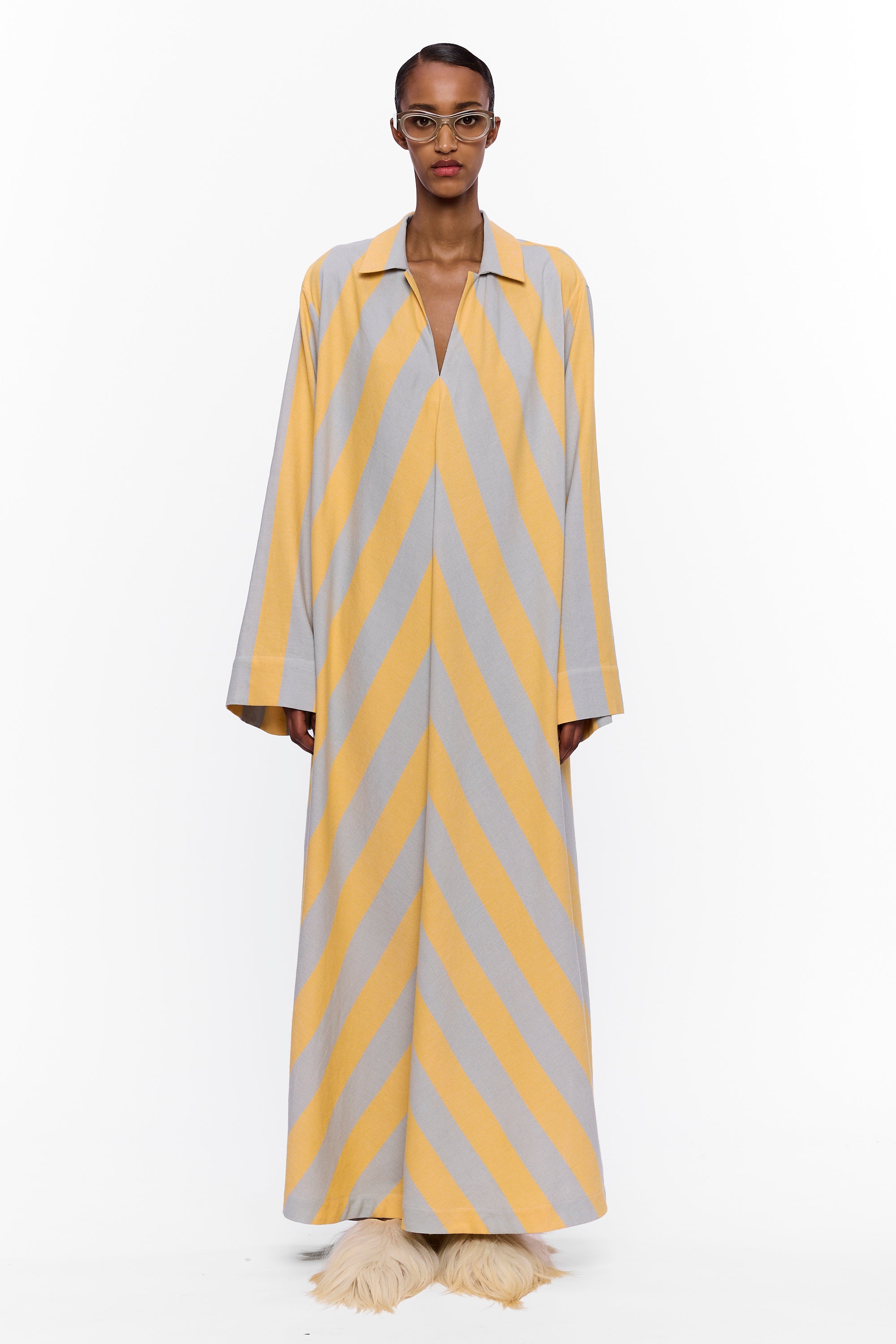 The V-Neck Caftan : Stripe 14