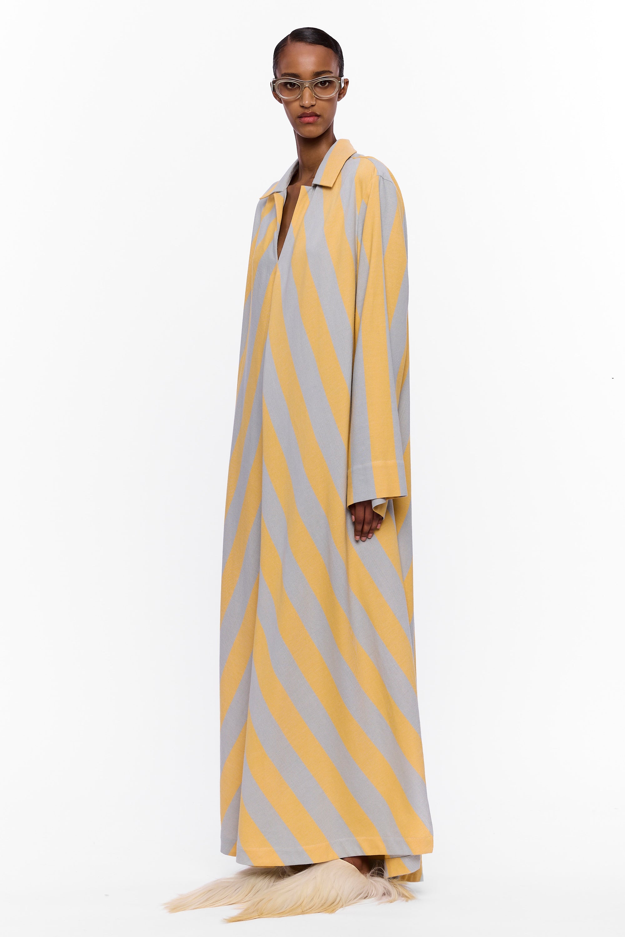 The V-Neck Caftan : Stripe 14