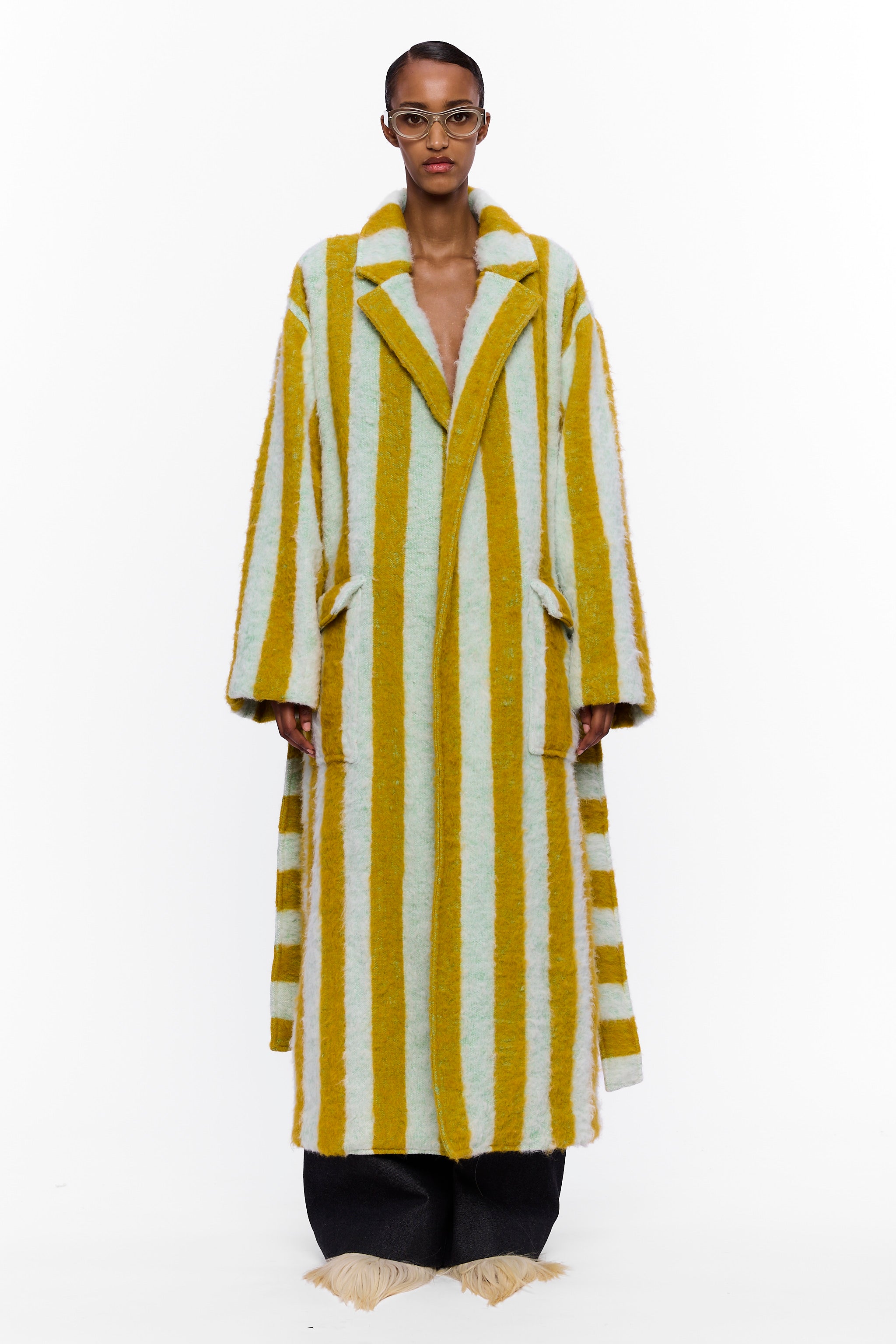 The Blanket Coat : Stripe 26 Wool
