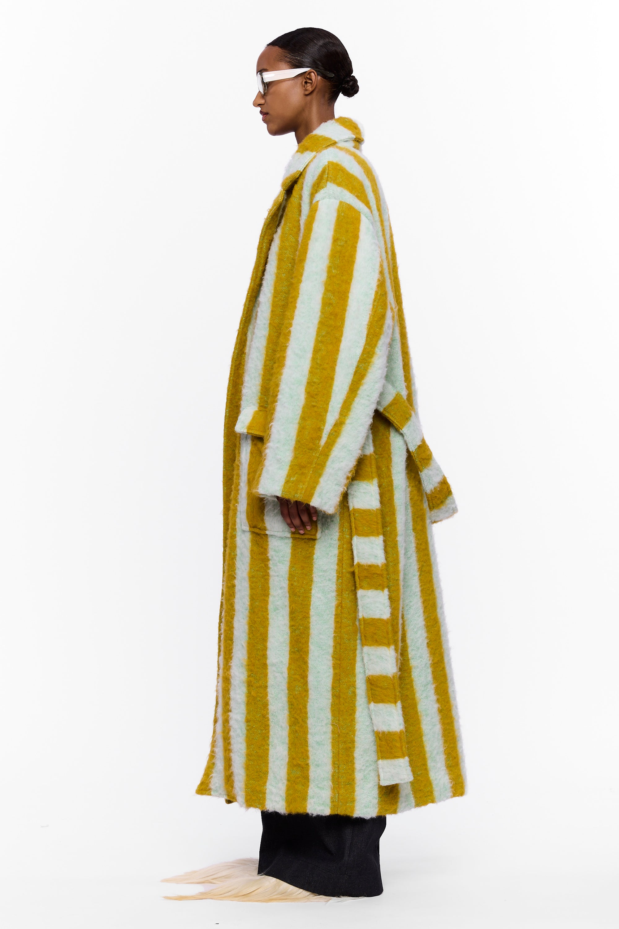 The Blanket Coat : Stripe 26 Wool