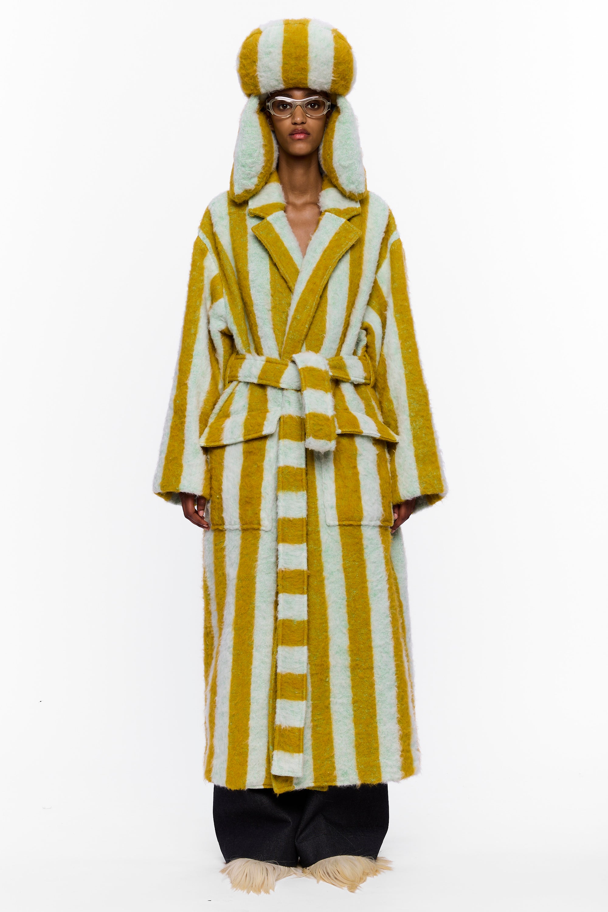 The Blanket Coat : Stripe 26 Wool