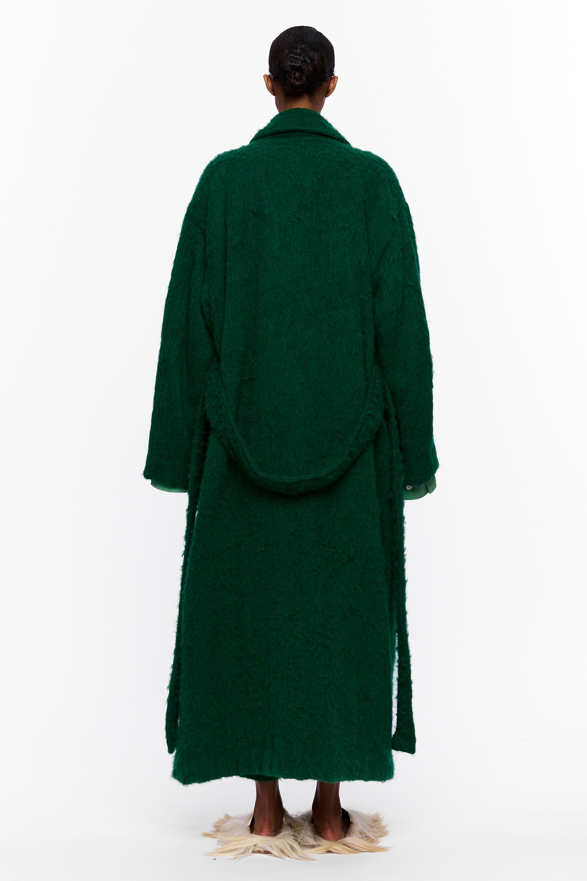 The Blanket Coat : Eden Green Wool