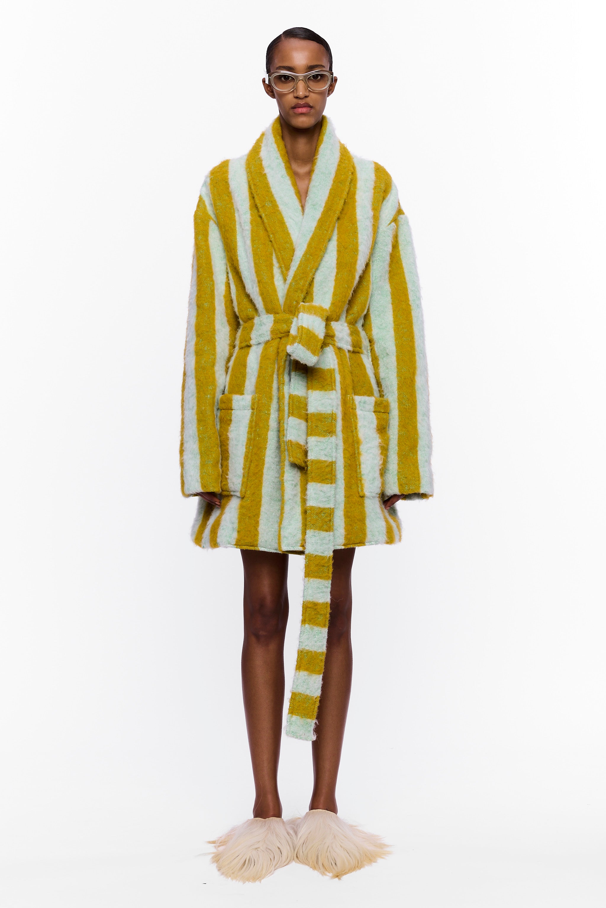 The Cardigan : Stripe 26 Wool