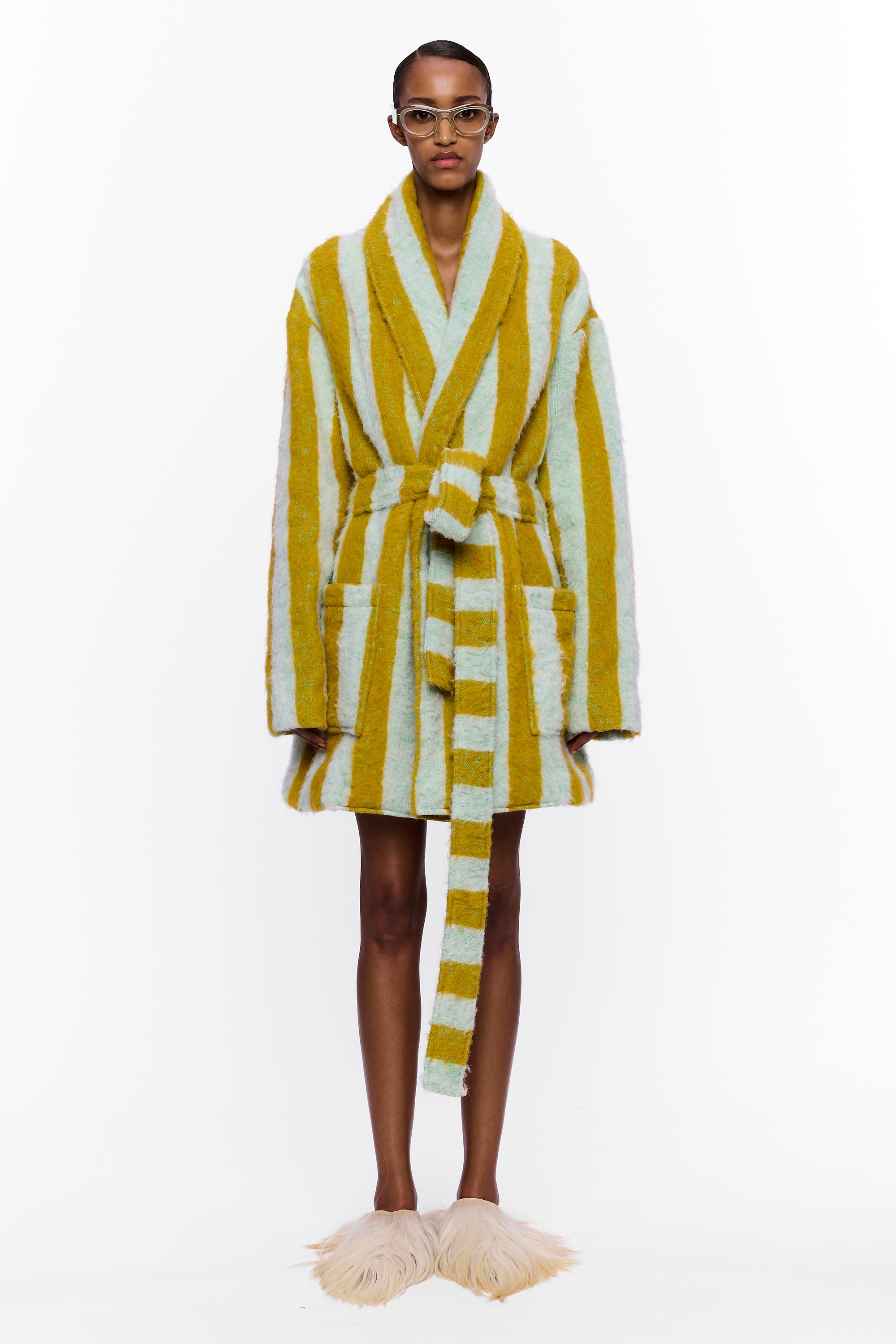 The Cardigan : Stripe 26 Wool