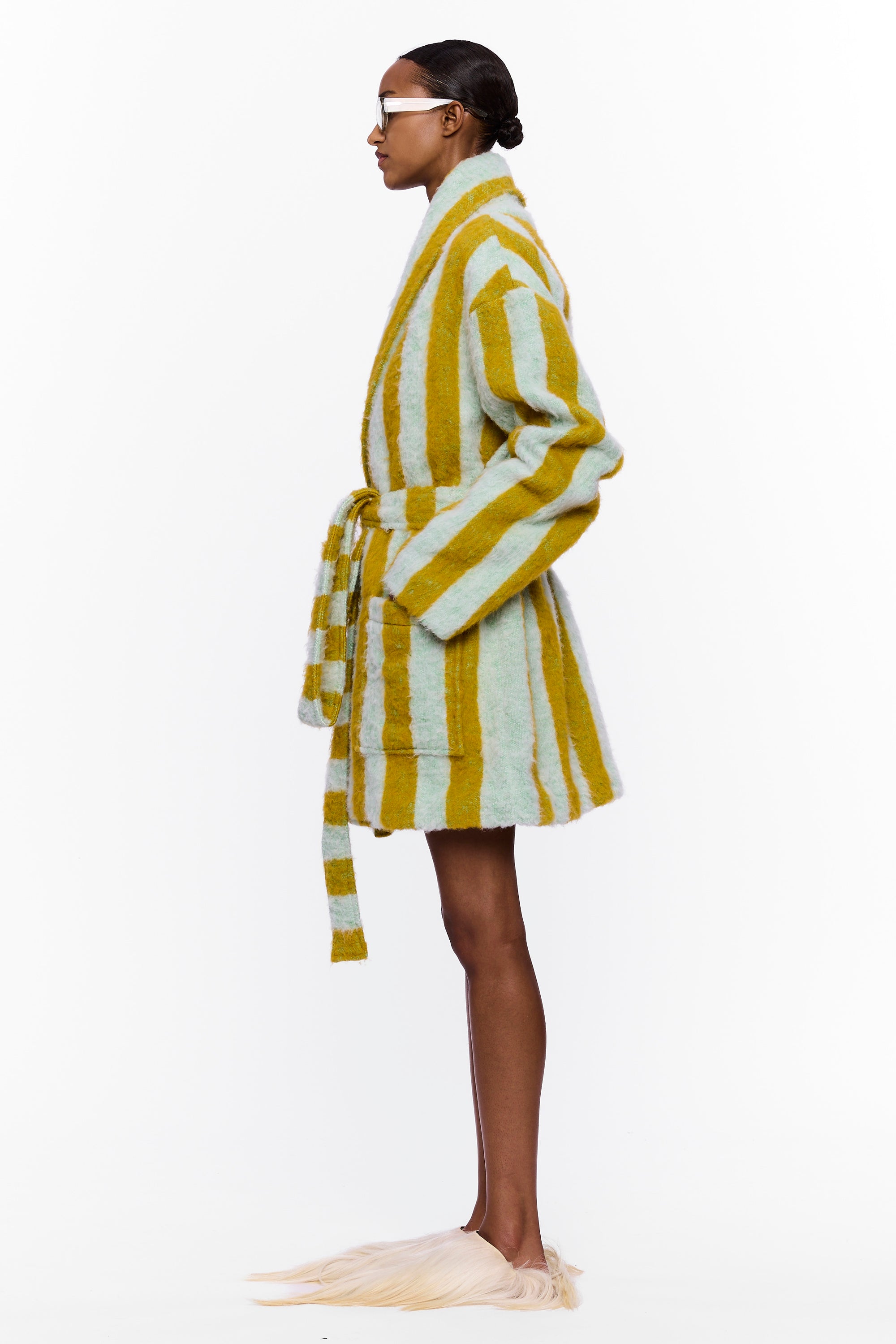 The Cardigan : Stripe 26 Wool